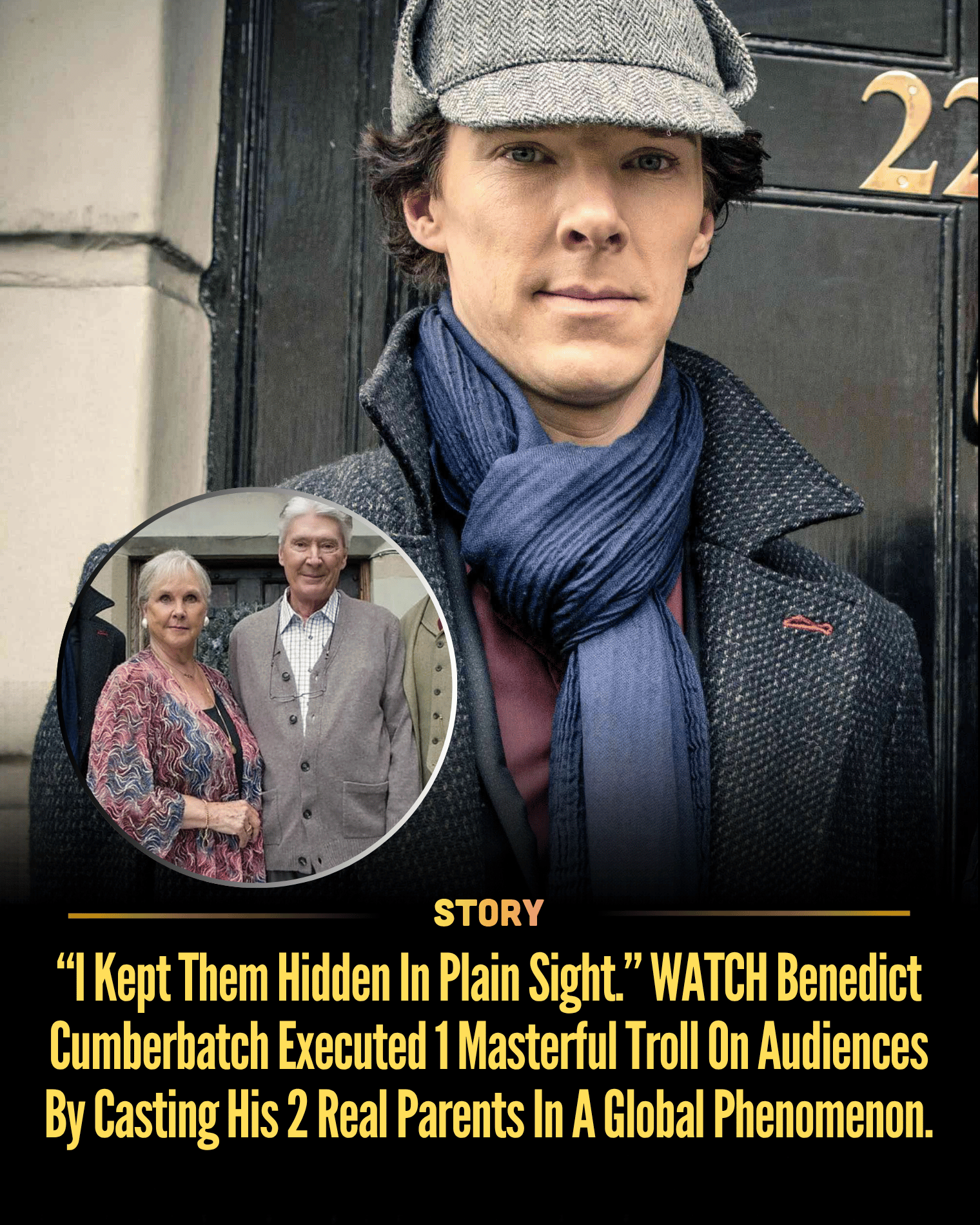 “I Kept Them Hidden In Plain Sight.” WATCH Benedict Cumberbatch Executed 1 Masterful Troll On Audiences By Casting His 2 Real Parents In A Global Phenomenon.