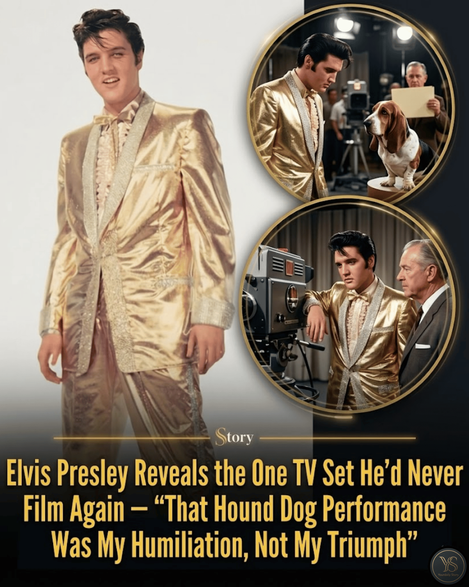 Elvis Presley Reveals the One TV Set He’d Never Film Again — “That Hound Dog Performance Was My Humiliation, Not My Triumph”