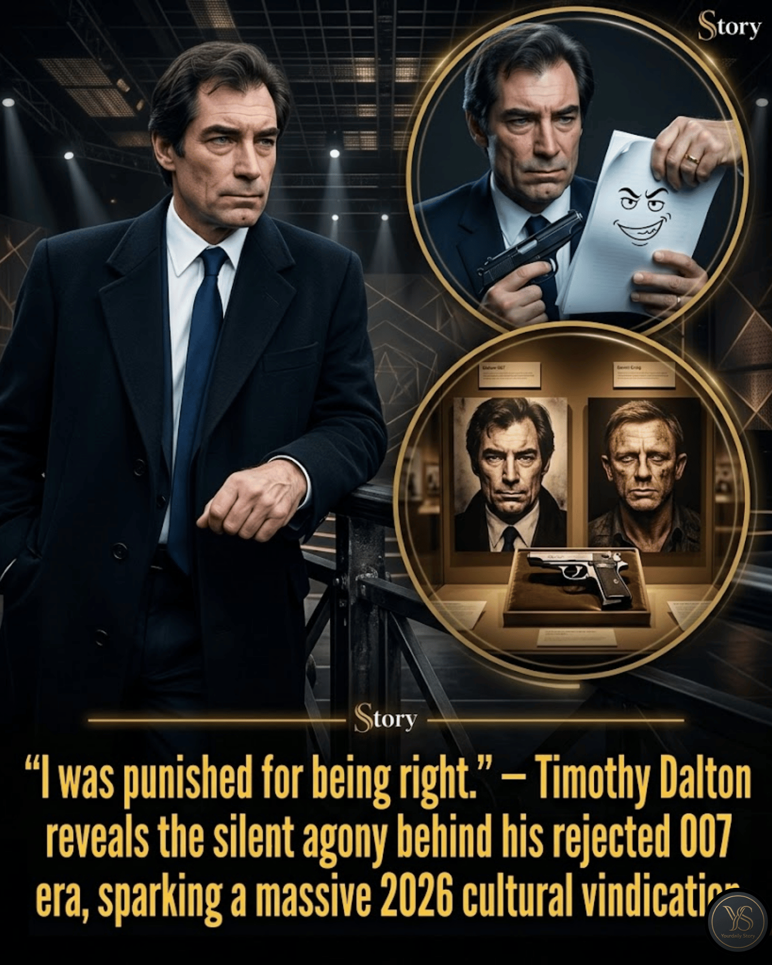 “I was punished for being right.” — Timothy Dalton reveals the silent agony behind his rejected 007 era, sparking a massive 2026 cultural vindication.
