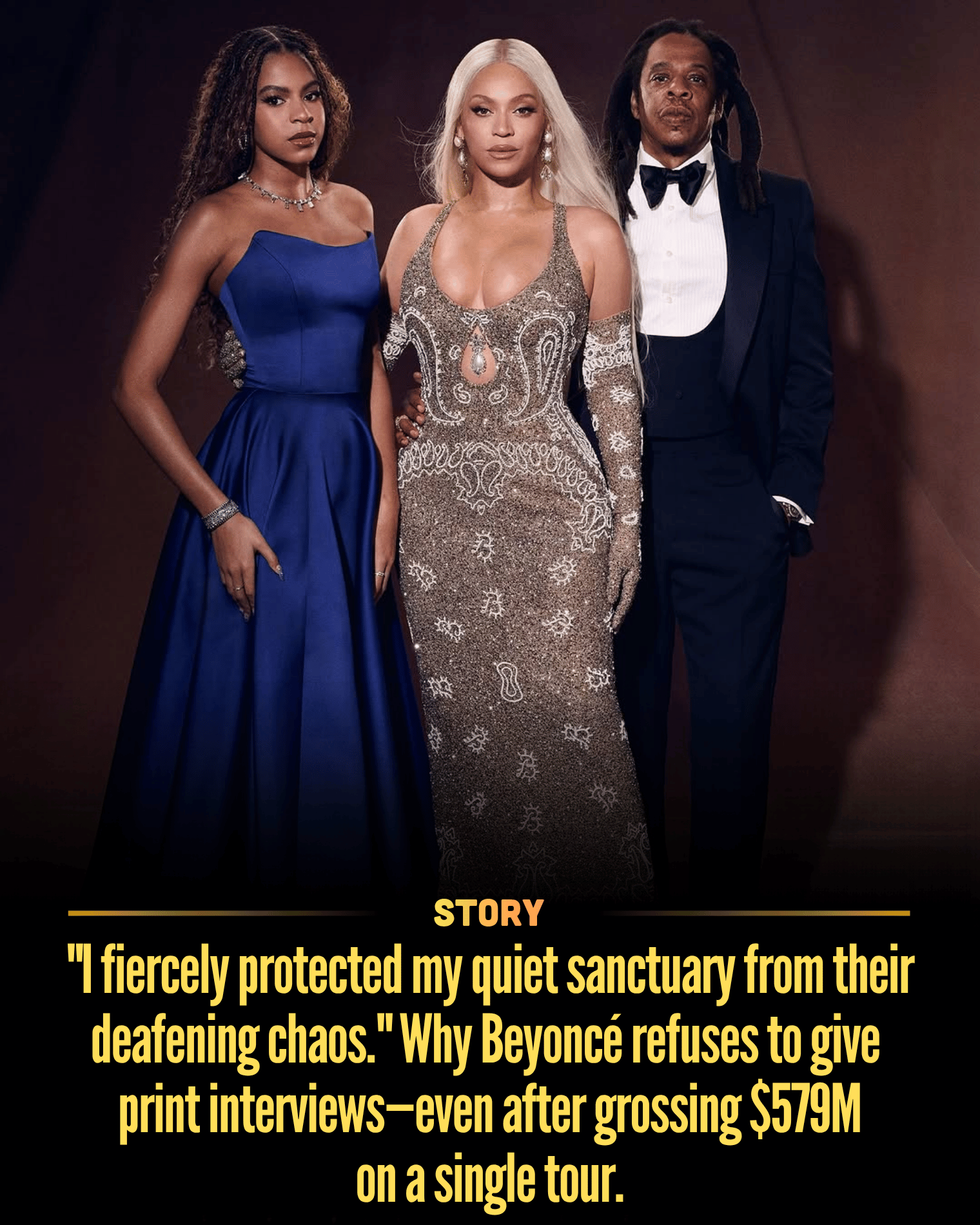 “I fiercely protected my quiet sanctuary from their deafening chaos.” Why Beyoncé refuses to give print interviews—even after grossing $579M on a single tour.