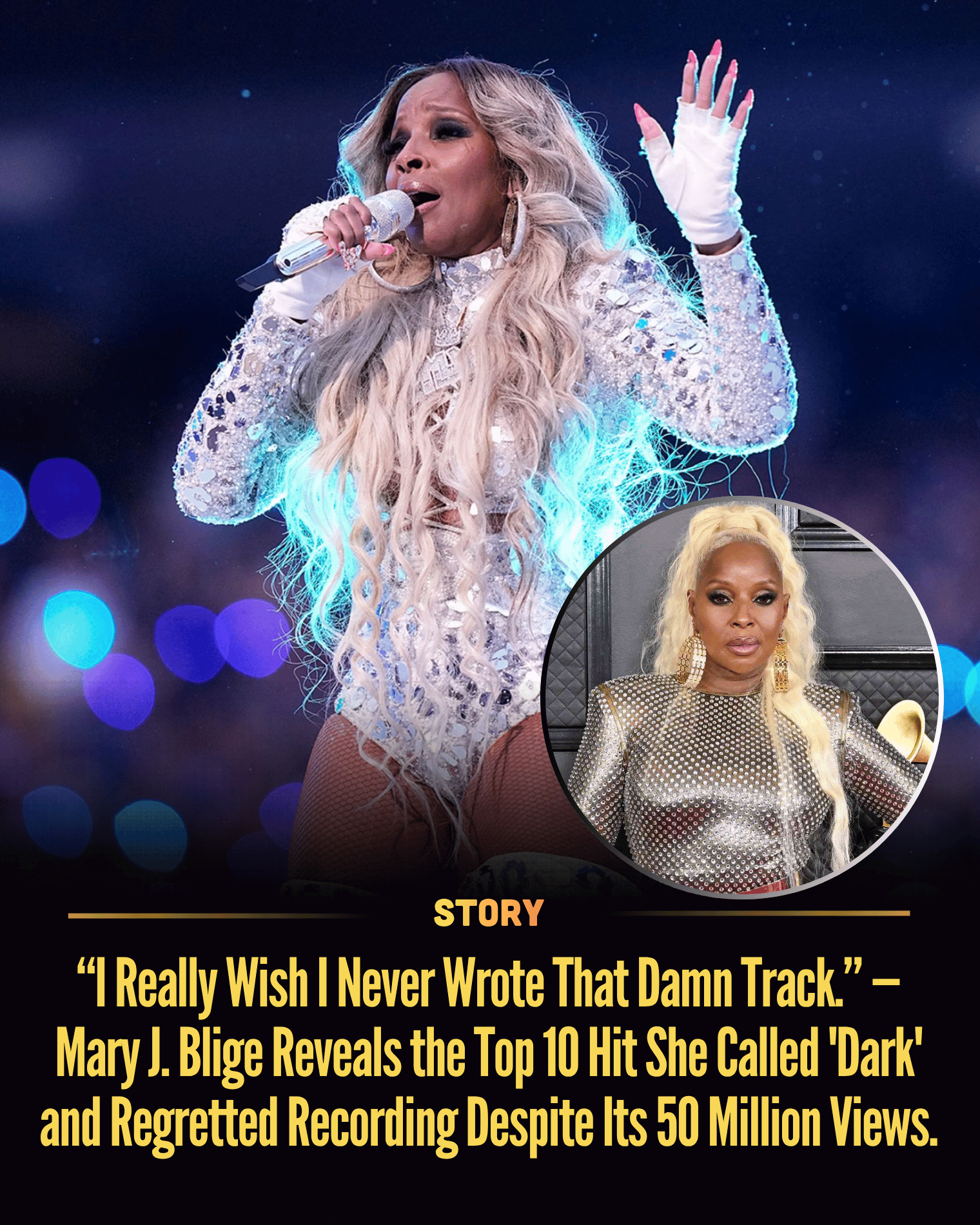 “I Really Wish I Never Wrote That Damn Track.” — Mary J. Blige Reveals the Top 10 Hit She Called ‘Dark’ and Regretted Recording Despite Its 50 Million Views. Mary J. Blige is opening up about the song that brought her massive success but also dragged her back into one of the darkest periods of her life. As fans celebrate the hit, she’s quietly battling the painful memories tied to every lyric—until performing it becomes almost unbearable, revealing a side of fame no one expected. [Read More]