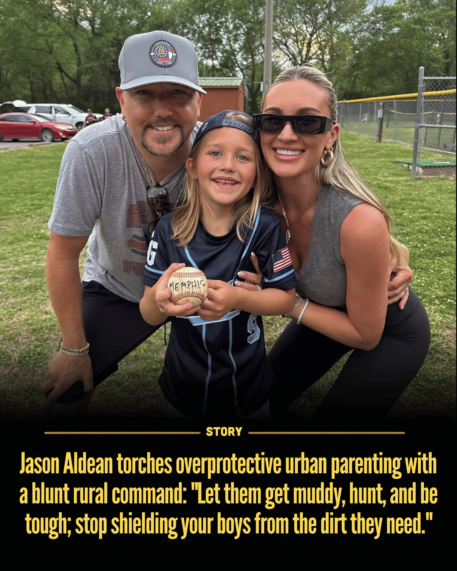 Jason Aldean torches overprotective urban parenting with a blunt rural command: “Let them get muddy, hunt, and be tough; stop shielding your boys from the dirt they need.”