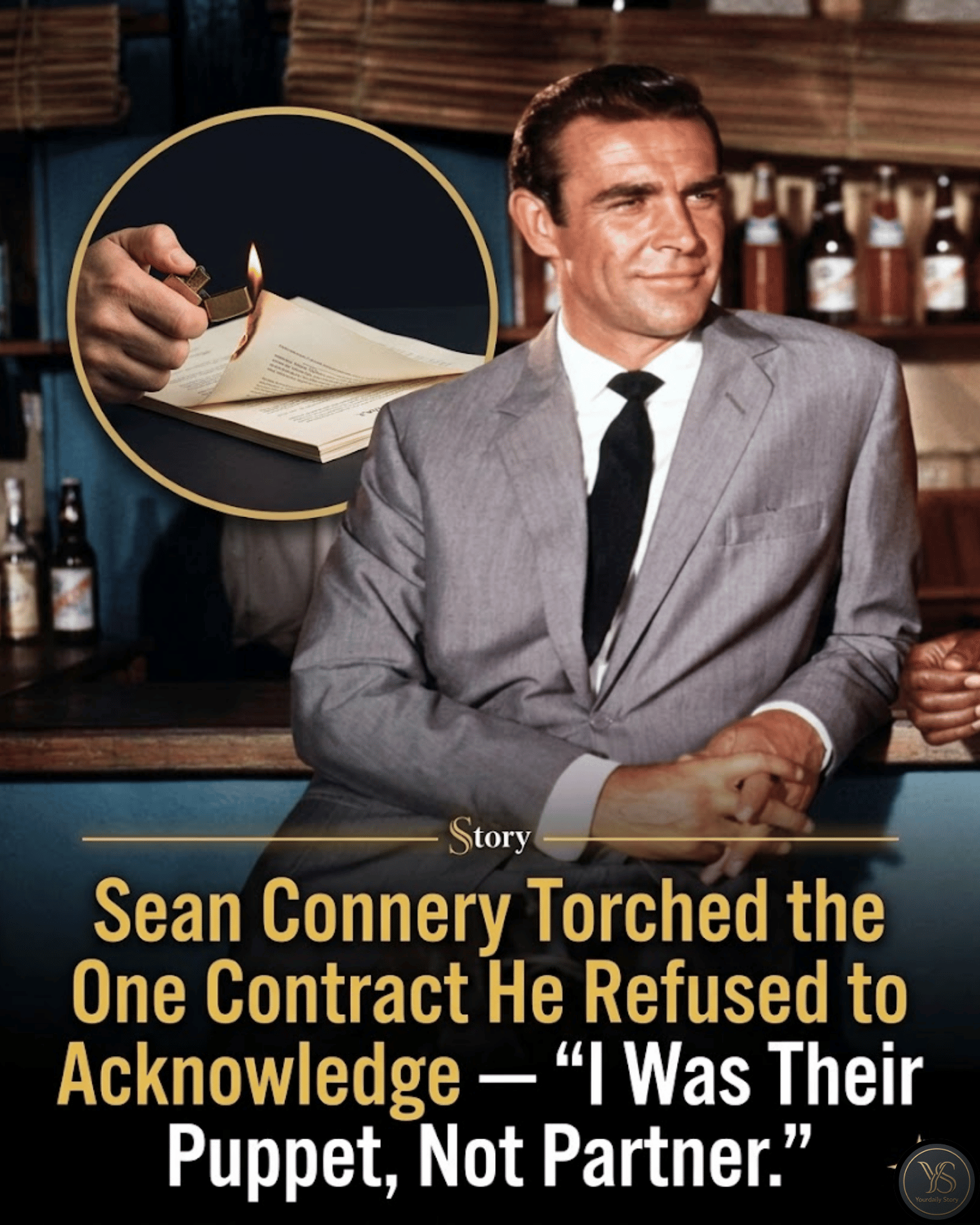 Sean Connery Torched the One Contract He Refused to Acknowledge — “I Was Their Puppet, Not Partner.”