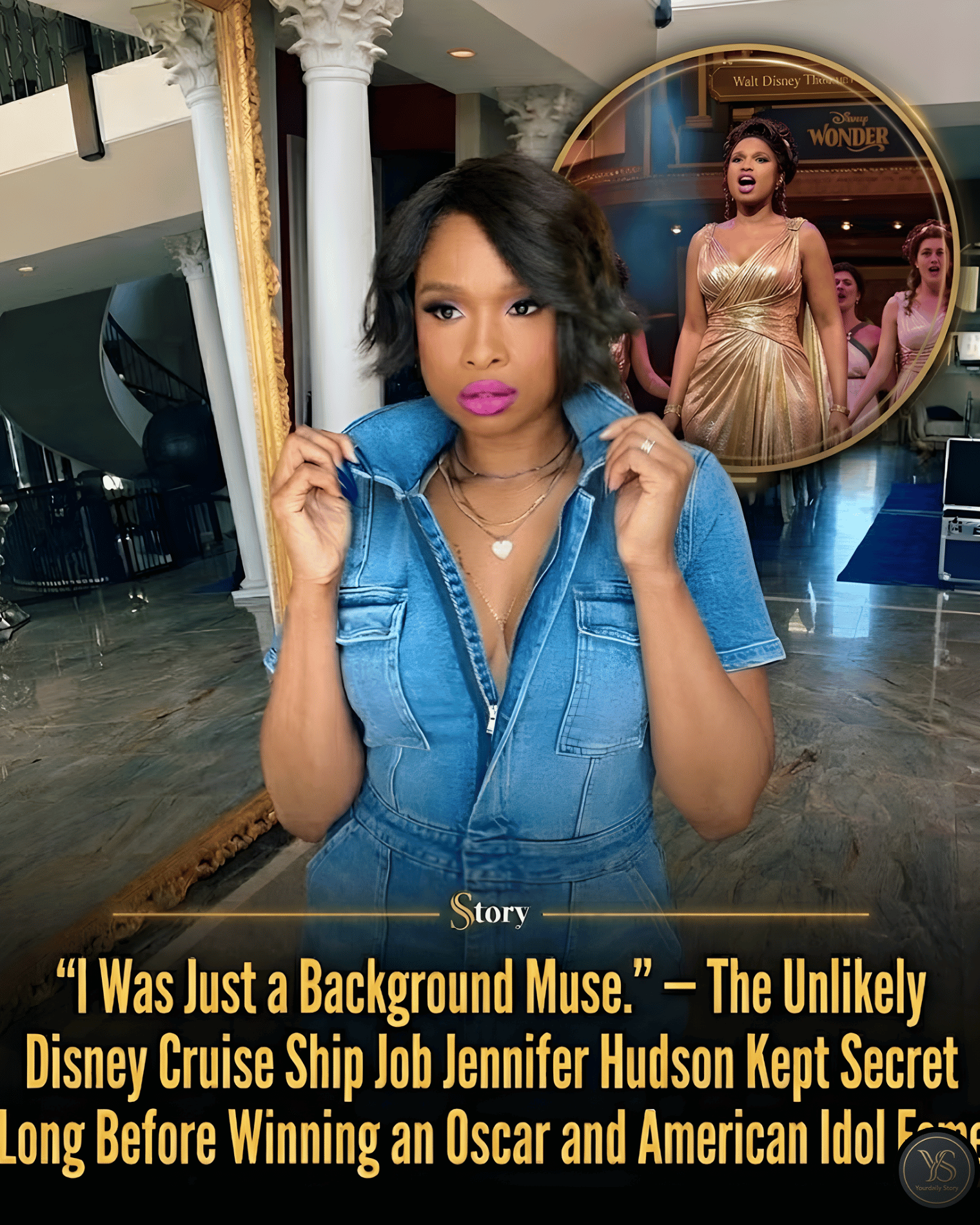 “I Was Just a Background Muse.” — The Unlikely Disney Cruise Ship Job Jennifer Hudson Kept Secret Long Before Winning an Oscar and American Idol Fame.