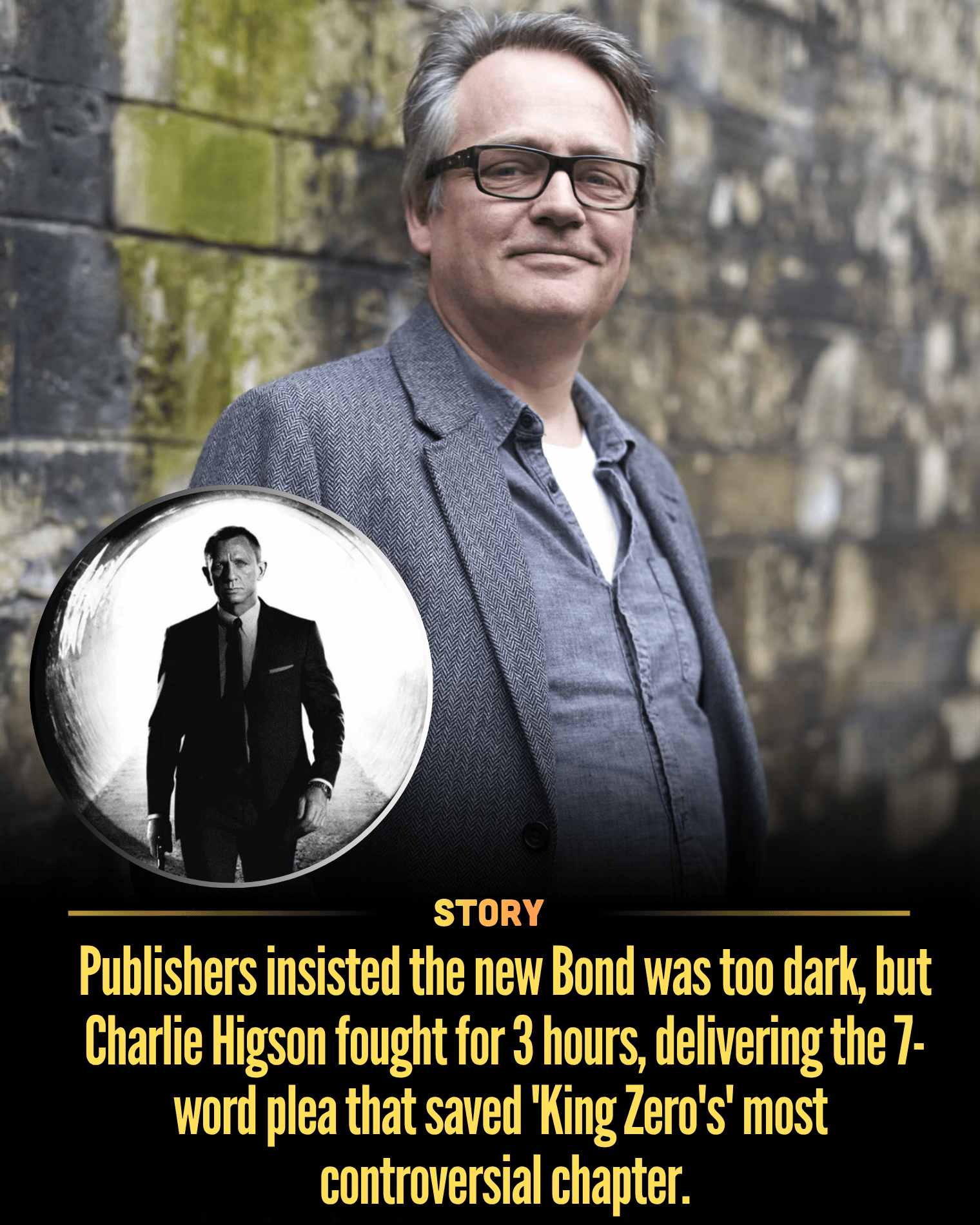 Publishers insisted the new Bond was too dark, but Charlie Higson fought for 3 hours, delivering the 7-word plea that saved ‘King Zero’s’ most controversial chapter.