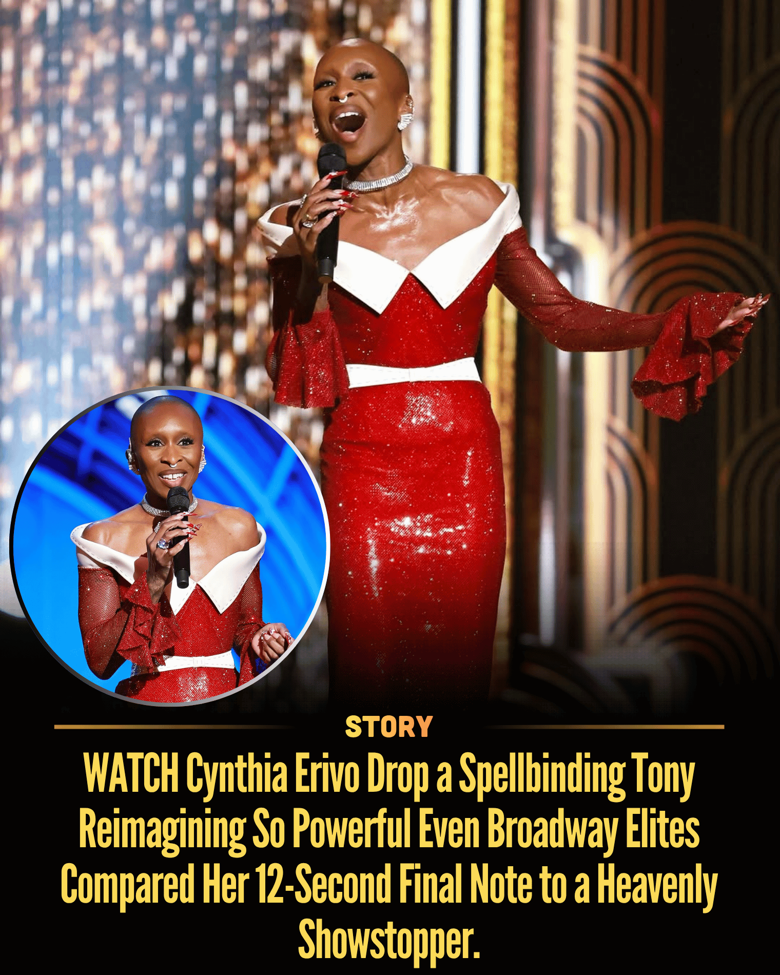WATCH Cynthia Erivo Drop a Spellbinding Tony Reimagining So Powerful Even Broadway Elites Compared Her 12-Second Final Note to a Heavenly Showstopper.