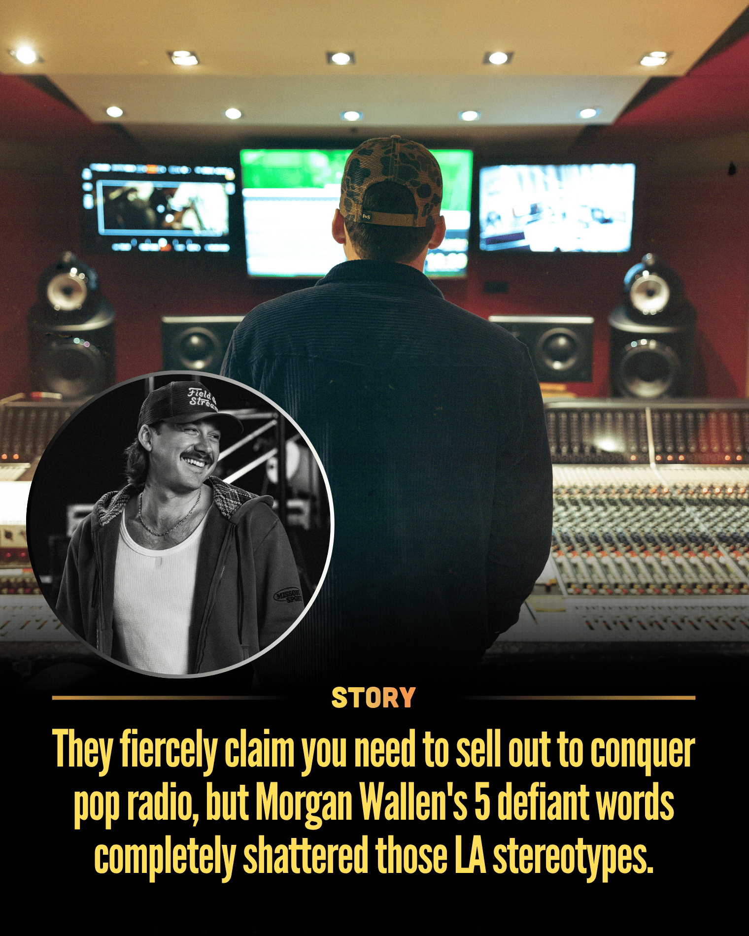 They fiercely claim you need to sell out to conquer pop radio, but Morgan Wallen’s 5 defiant words completely shattered those LA stereotypes.