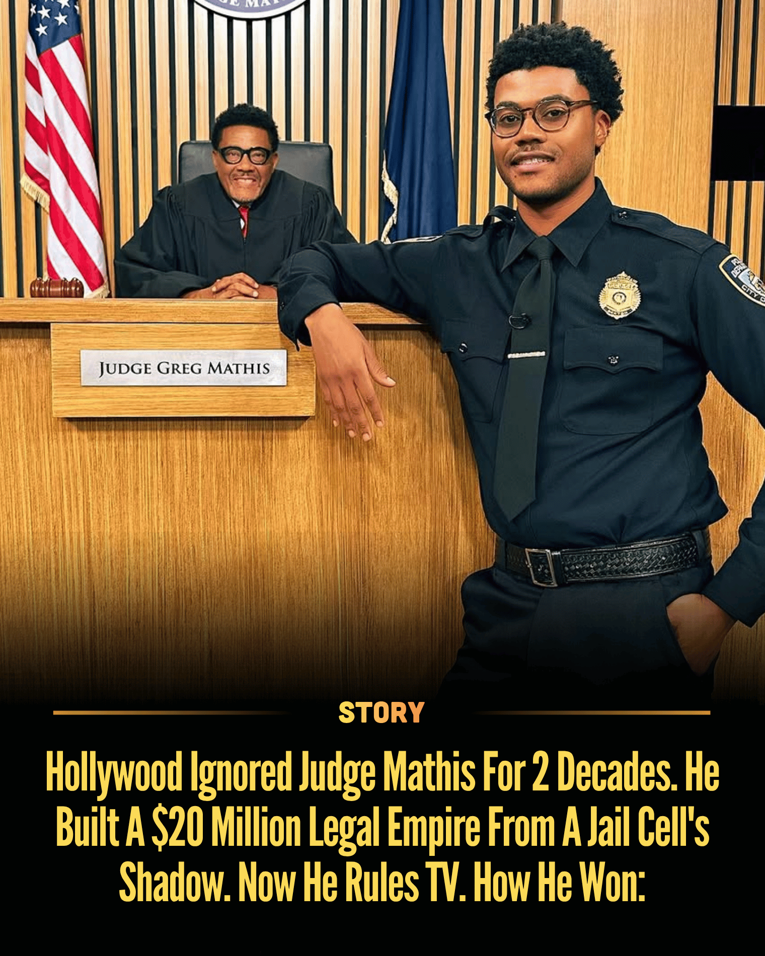 Hollywood Ignored Judge Mathis For 2 Decades. He Built A $20 Million Legal Empire From A Jail Cell’s Shadow. Now He Rules TV. How He Won: