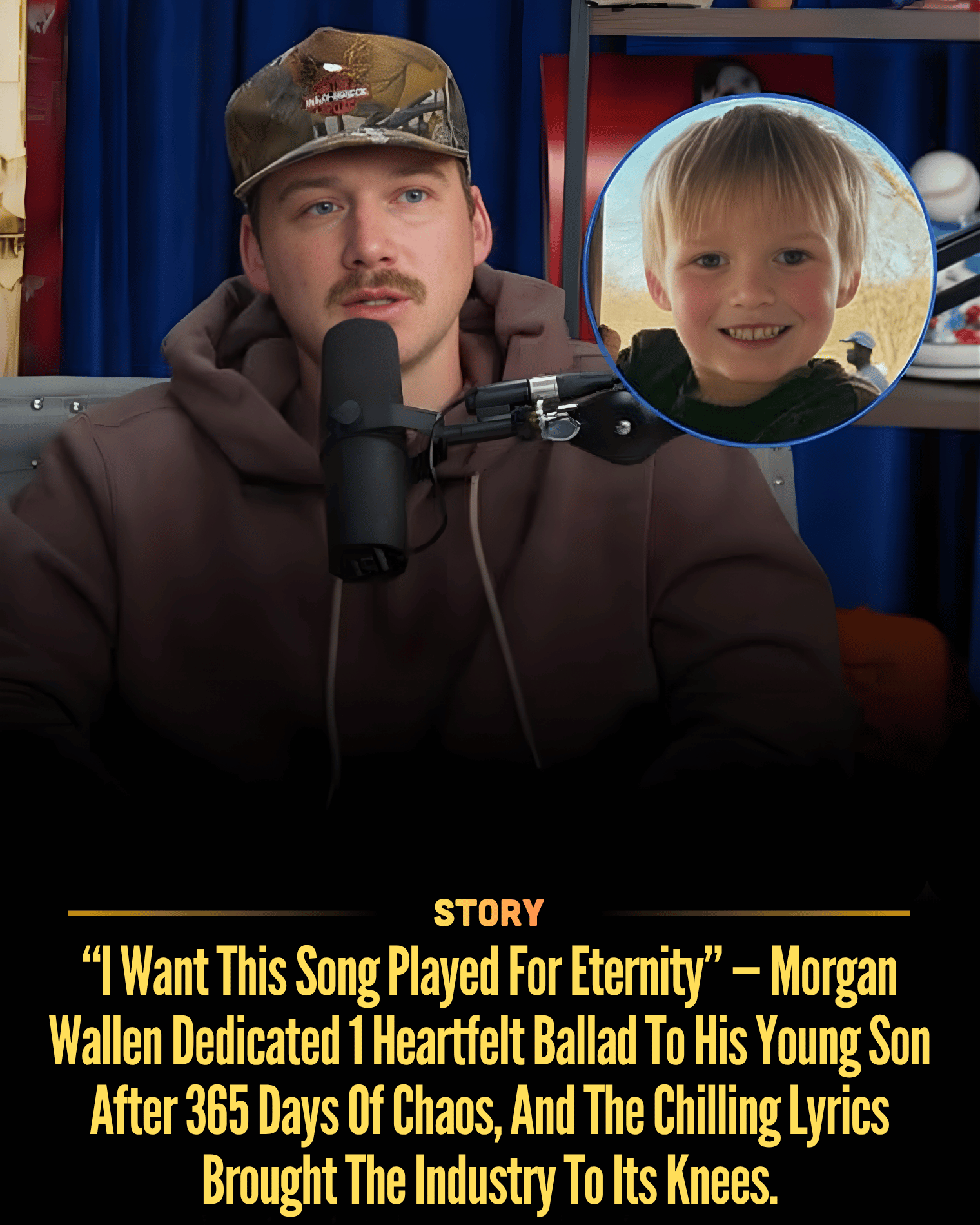 “I Want This Song Played For Eternity” — Morgan Wallen Dedicated 1 Heartfelt Ballad To His Young Son After 365 Days Of Chaos, And The Chilling Lyrics Brought The Industry To Its Knees.