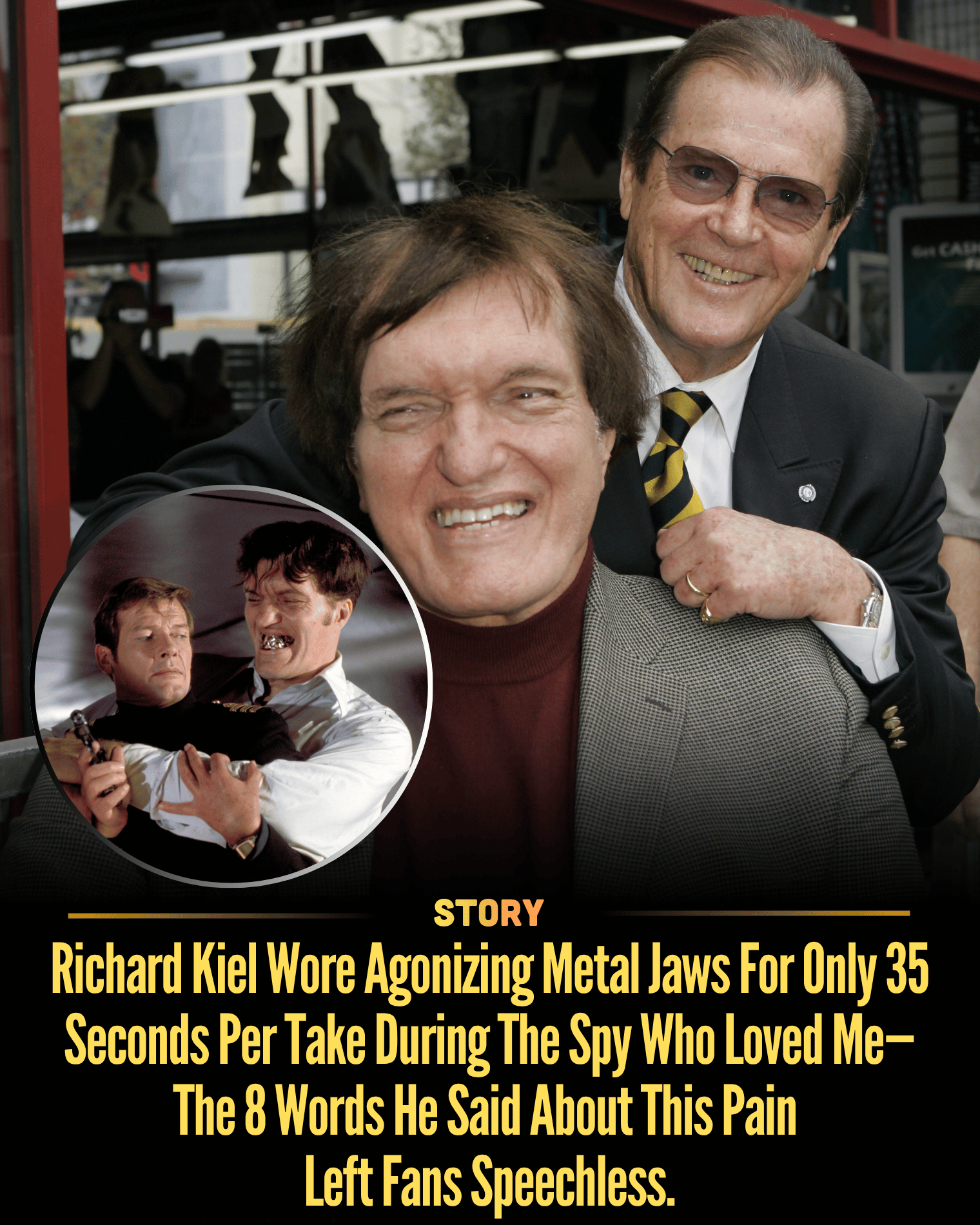Richard Kiel Wore Agonizing Metal Jaws For Only 35 Seconds Per Take During The Spy Who Loved Me—The 8 Words He Said About This Pain Left Fans Speechless.