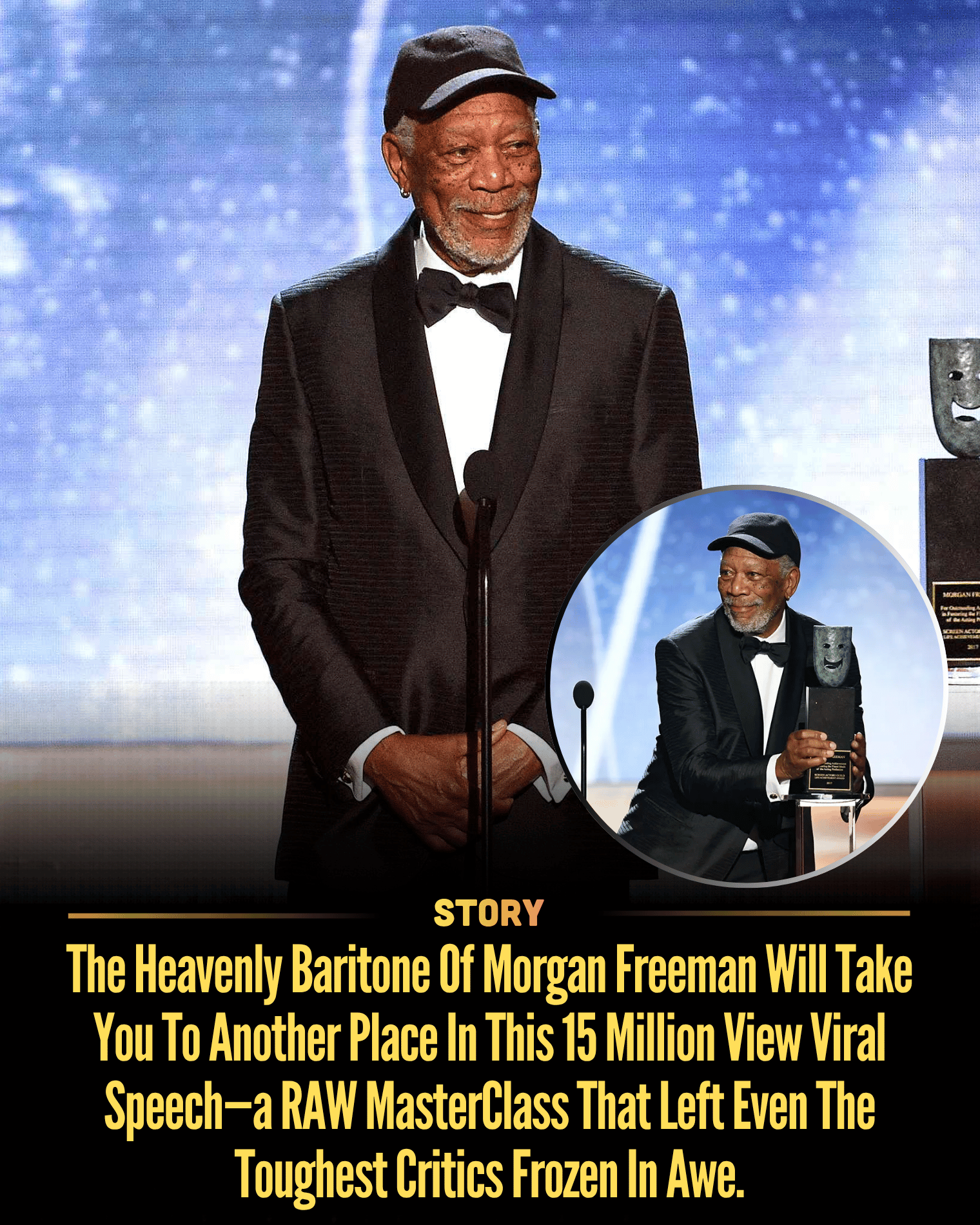 The Heavenly Baritone Of Morgan Freeman Will Take You To Another Place In This 15 Million View Viral Speech—a RAW MasterClass That Left Even The Toughest Critics Frozen In Awe.