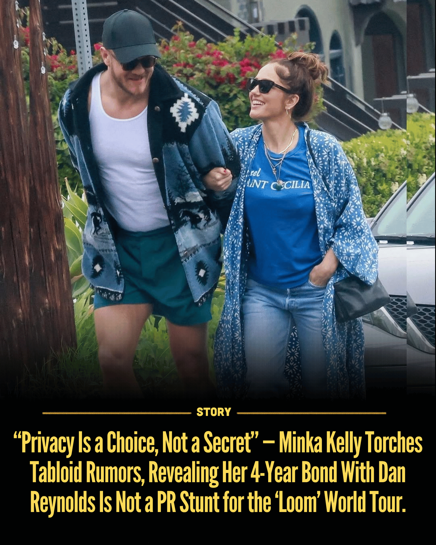 “Privacy Is a Choice, Not a Secret” — Minka Kelly Torches Tabloid Rumors, Revealing Her 4-Year Bond With Dan Reynolds Is Not a PR Stunt for the ‘Loom’ World Tour.