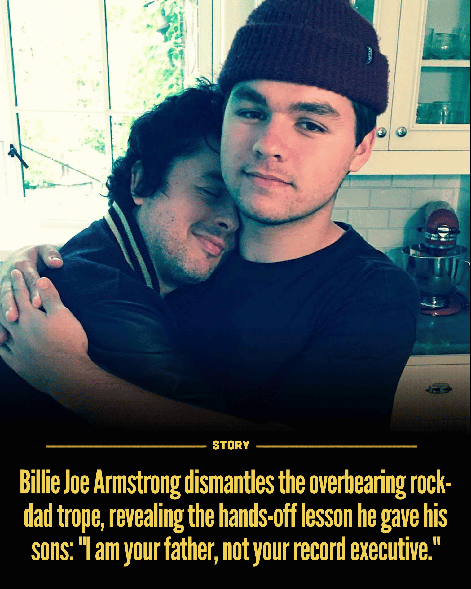 Billie Joe Armstrong dismantles the overbearing rock-dad trope, revealing the hands-off lesson he gave his sons: “I am your father, not your record executive.”