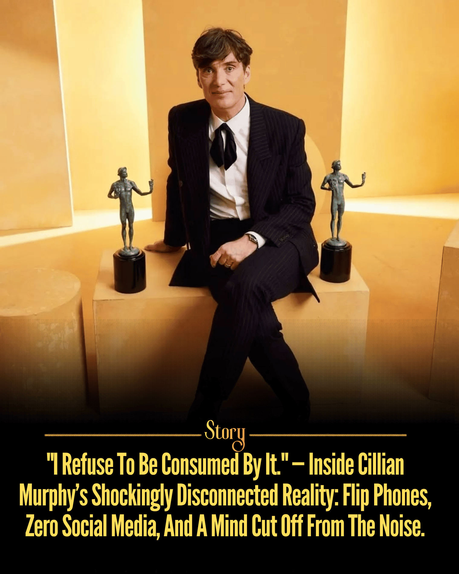 “I Refuse To Be Consumed By It.” — Inside Cillian Murphy’s Shockingly Disconnected Reality: Flip Phones, Zero Social Media, And A Mind Cut Off From The Noise.