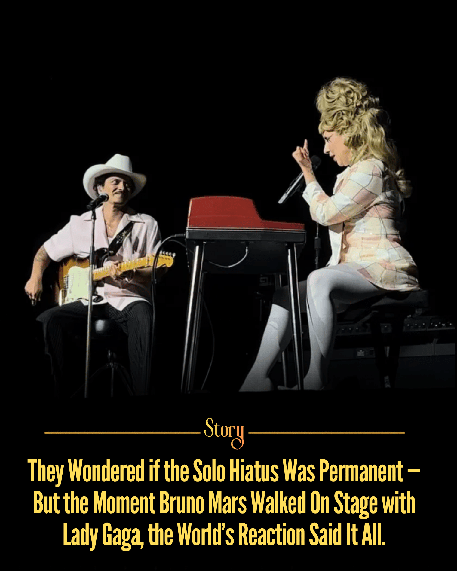 They Wondered if the Solo Hiatus Was Permanent — But the Moment Bruno Mars Walked On Stage with Lady Gaga, the World’s Reaction Said It All.