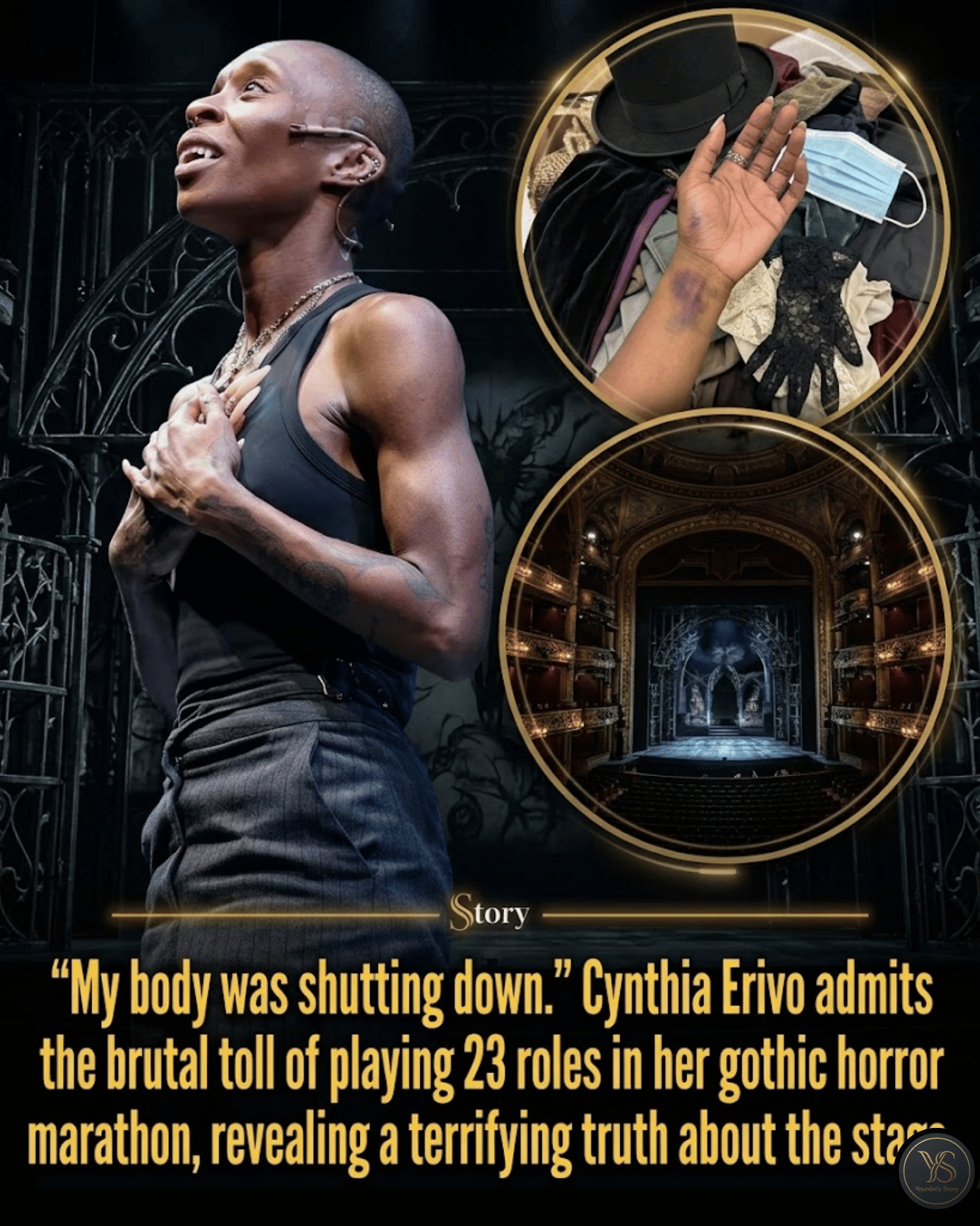 “My body was shutting down.” Cynthia Erivo admits the brutal toll of playing 23 roles in her gothic horror marathon, revealing a terrifying truth about the stage.