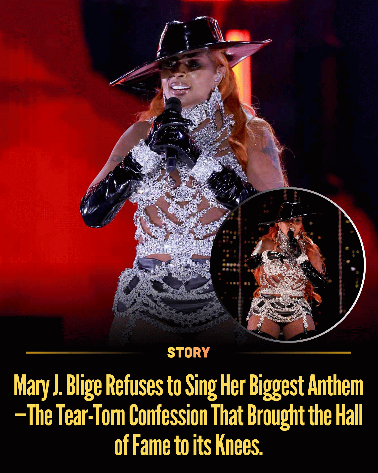 Mary J. Blige Refuses to Sing Her Biggest Anthem—The Tear-Torn Confession That Brought the Hall of Fame to its Knees.