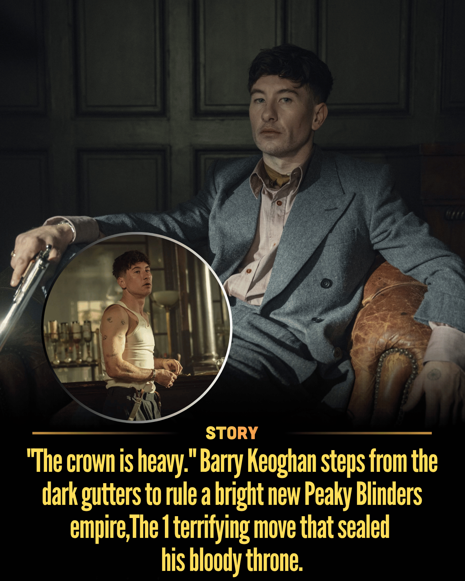 “The crown is heavy.” Barry Keoghan steps from the dark gutters to rule a bright new Peaky Blinders empire,The 1 terrifying move that sealed his bloody throne.