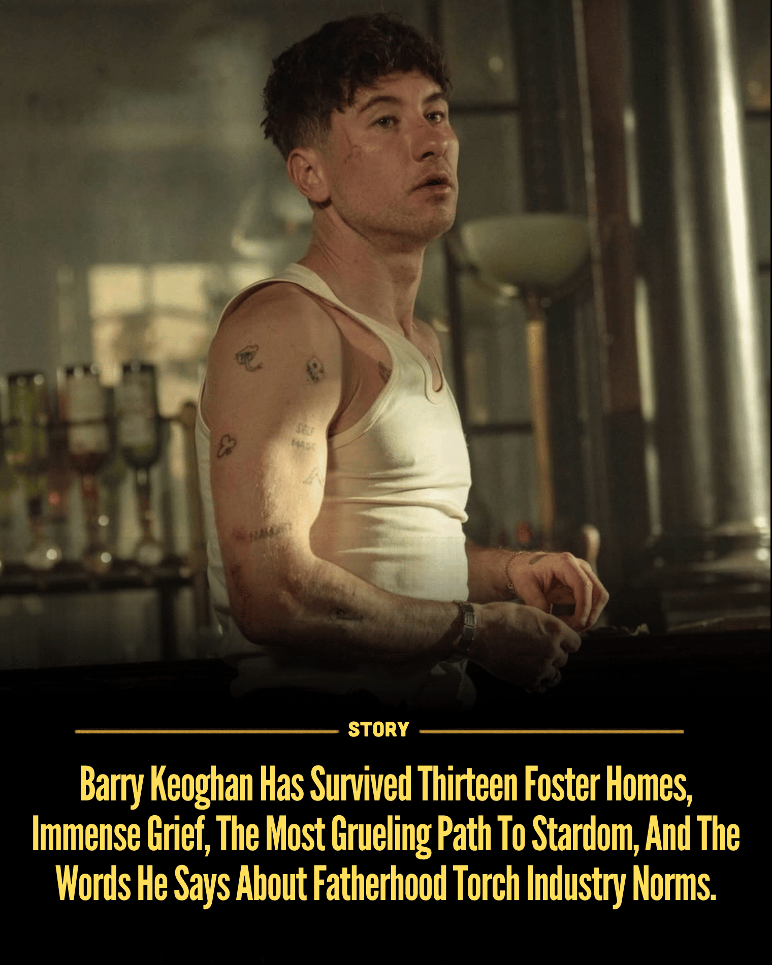 Barry Keoghan Has Survived Thirteen Foster Homes, Immense Grief, The Most Grueling Path To Stardom, And The Words He Says About Fatherhood Torch Industry Norms.