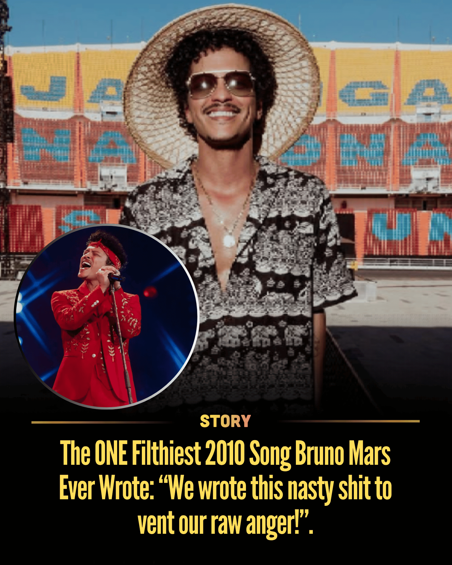 The ONE Filthiest 2010 Song Bruno Mars Ever Wrote: “We wrote this nasty shit to vent our raw anger!”.