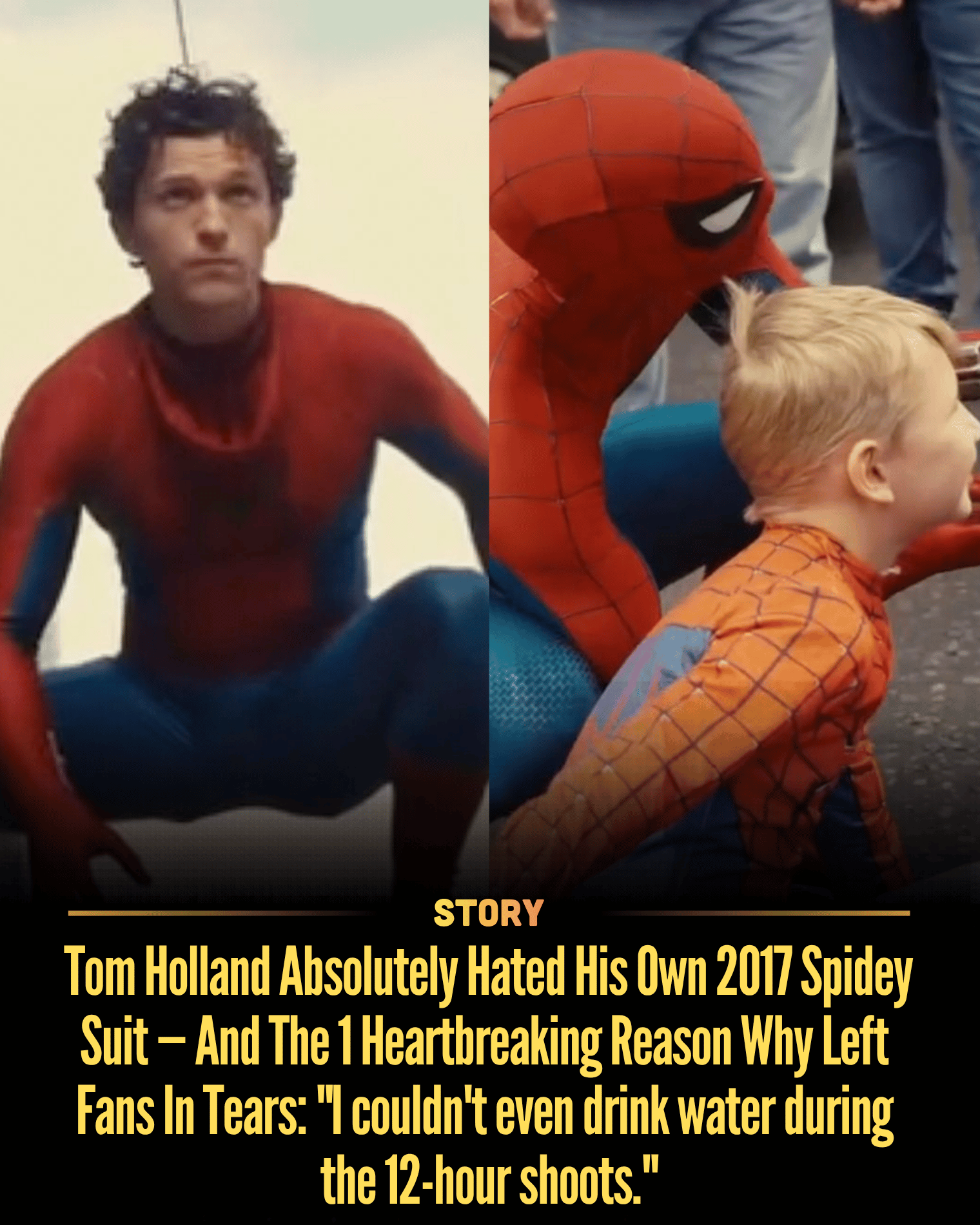 Tom Holland Absolutely Hated His Own 2017 Spidey Suit — And The 1 Heartbreaking Reason Why Left Fans In Tears: “I couldn’t even drink water during the 12-hour shoots.”