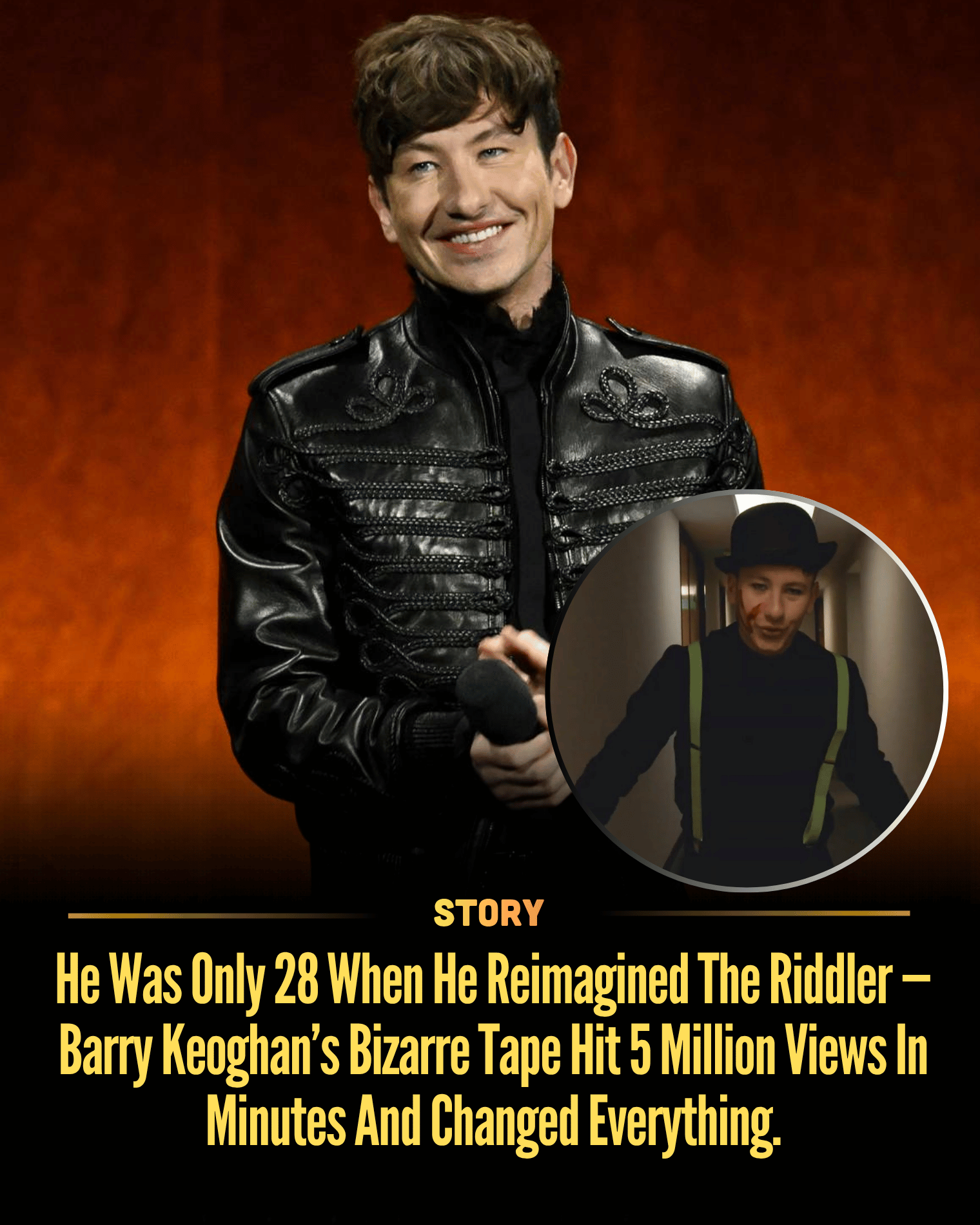 He Was Only 28 When He Reimagined The Riddler — Barry Keoghan’s Bizarre Tape Hit 5 Million Views In Minutes And Changed Everything.