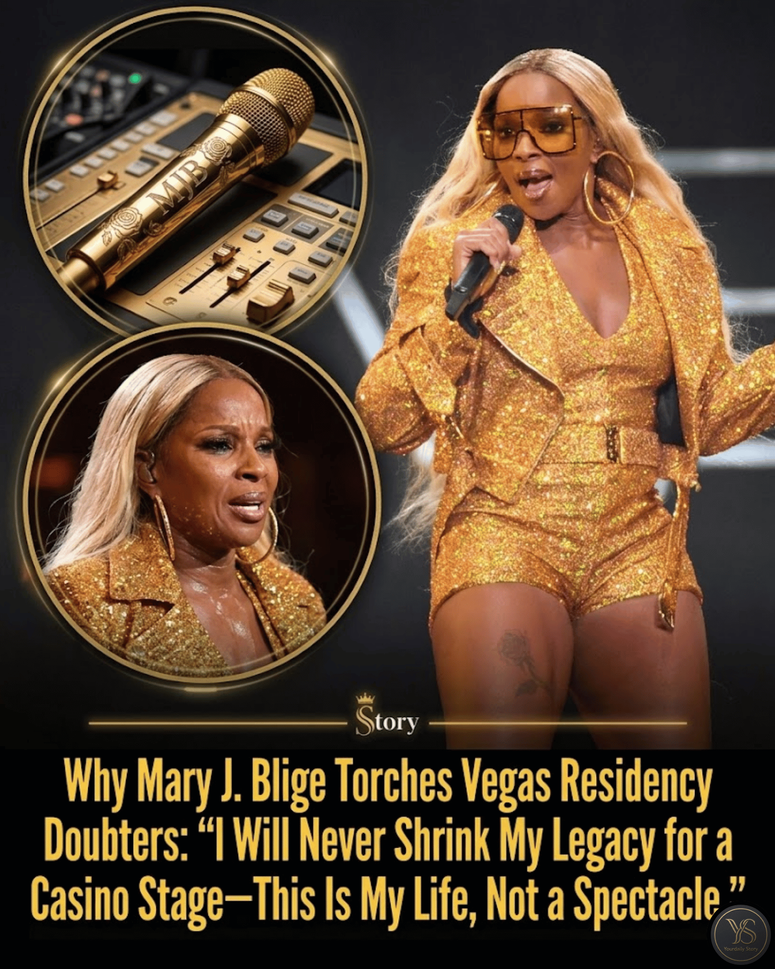 Why Mary J. Blige Torches Vegas Residency Doubters: “I Will Never Shrink My Legacy for a Casino Stage—This Is My Life, Not a Spectacle.”
