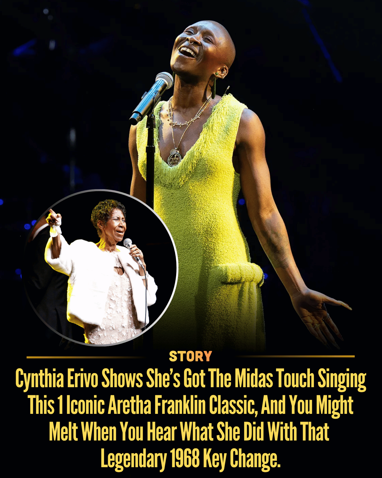 Cynthia Erivo Shows She’s Got The Midas Touch Singing This 1 Iconic Aretha Franklin Classic, And You Might Melt When You Hear What She Did With That Legendary 1968 Key Change.