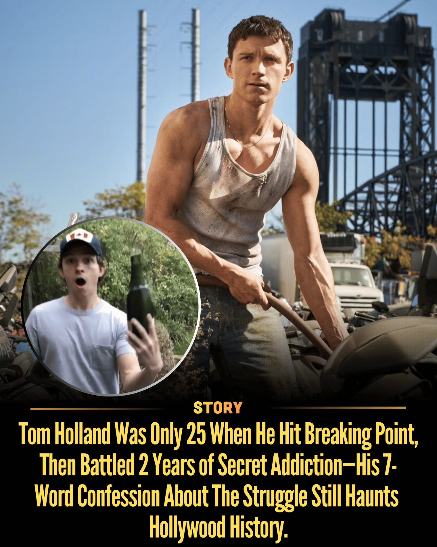 Tom Holland Was Only 25 When He Hit Breaking Point, Then Battled 2 Years of Secret Addiction—His 7-Word Confession About The Struggle Still Haunts Hollywood History.