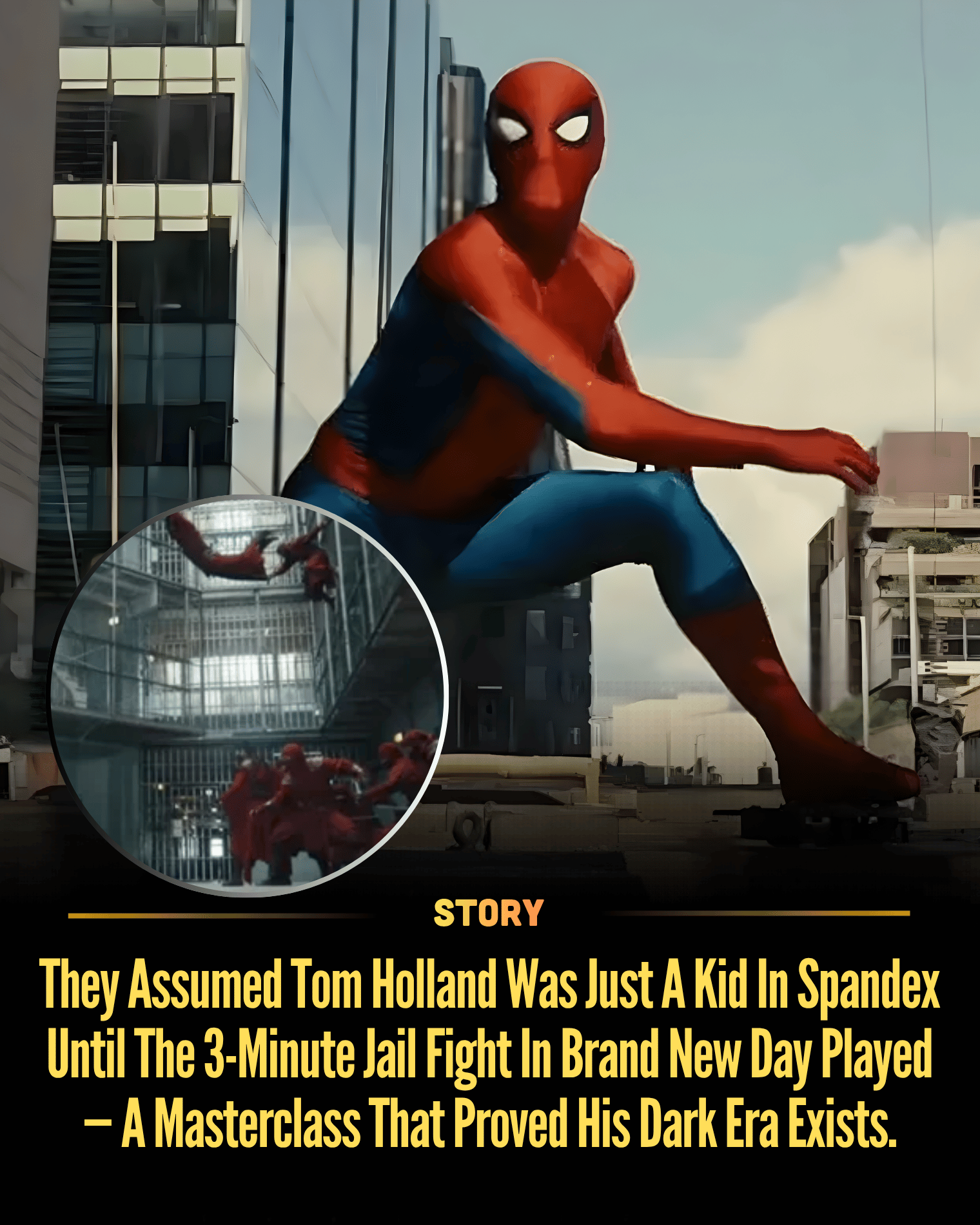 They Assumed Tom Holland Was Just A Kid In Spandex Until The 3-Minute Jail Fight In Brand New Day Played — A Masterclass That Proved His Dark Era Exists.