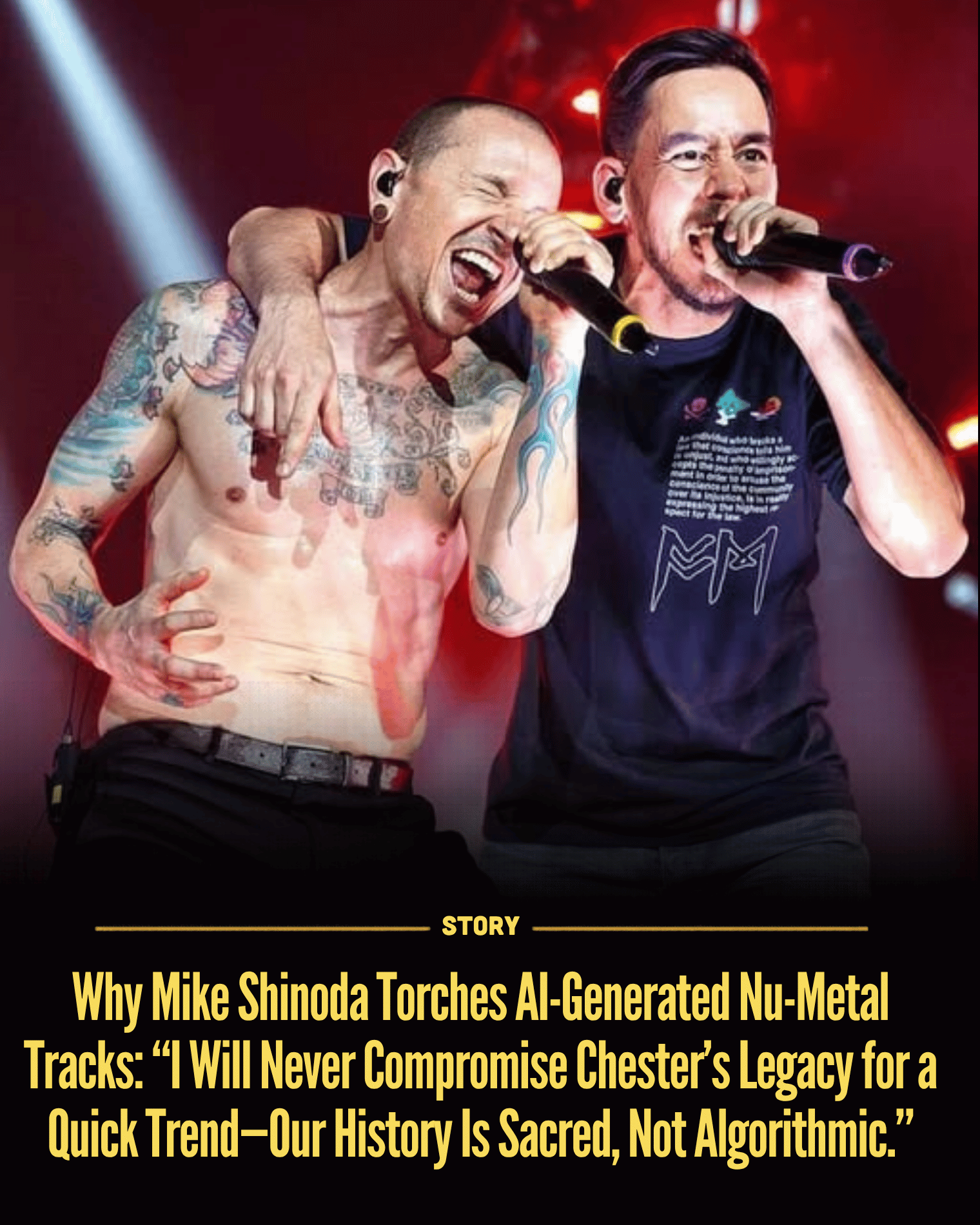 Why Mike Shinoda Torches AI-Generated Nu-Metal Tracks: “I Will Never Compromise Chester’s Legacy for a Quick Trend—Our History Is Sacred, Not Algorithmic.”
