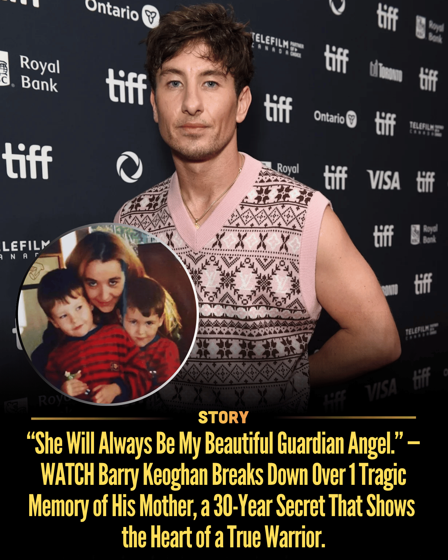 “She Will Always Be My Beautiful Guardian Angel.” — WATCH Barry Keoghan Breaks Down Over 1 Tragic Memory of His Mother, a 30-Year Secret That Shows the Heart of a True Warrior.