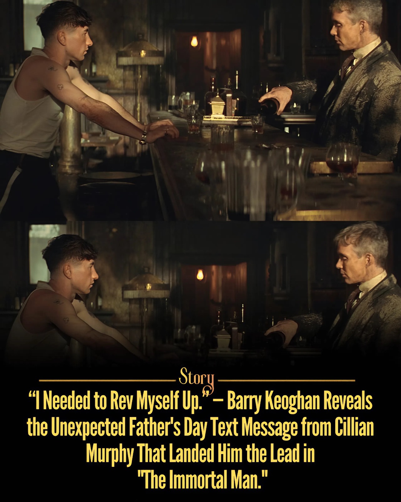 “I Needed to Rev Myself Up.” — Barry Keoghan Reveals the Unexpected Father’s Day Text Message from Cillian Murphy That Landed Him the Lead in “The Immortal Man.”