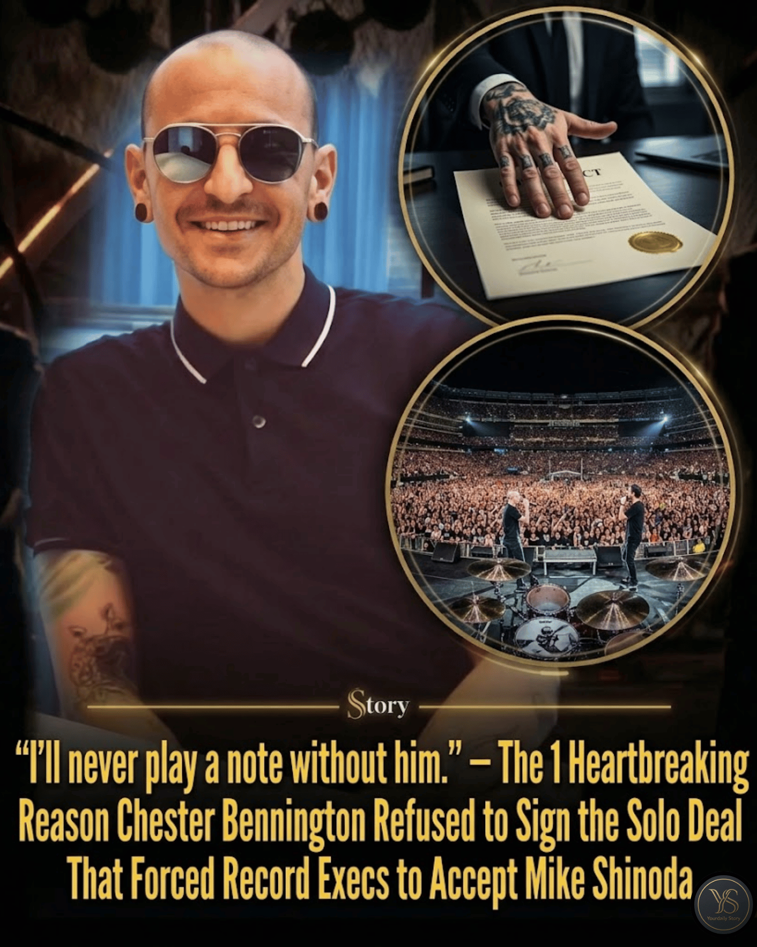 “I’ll never play a note without him.” — The 1 Heartbreaking Reason Chester Bennington Refused to Sign the Solo Deal That Forced Record Execs to Accept Mike Shinoda.
