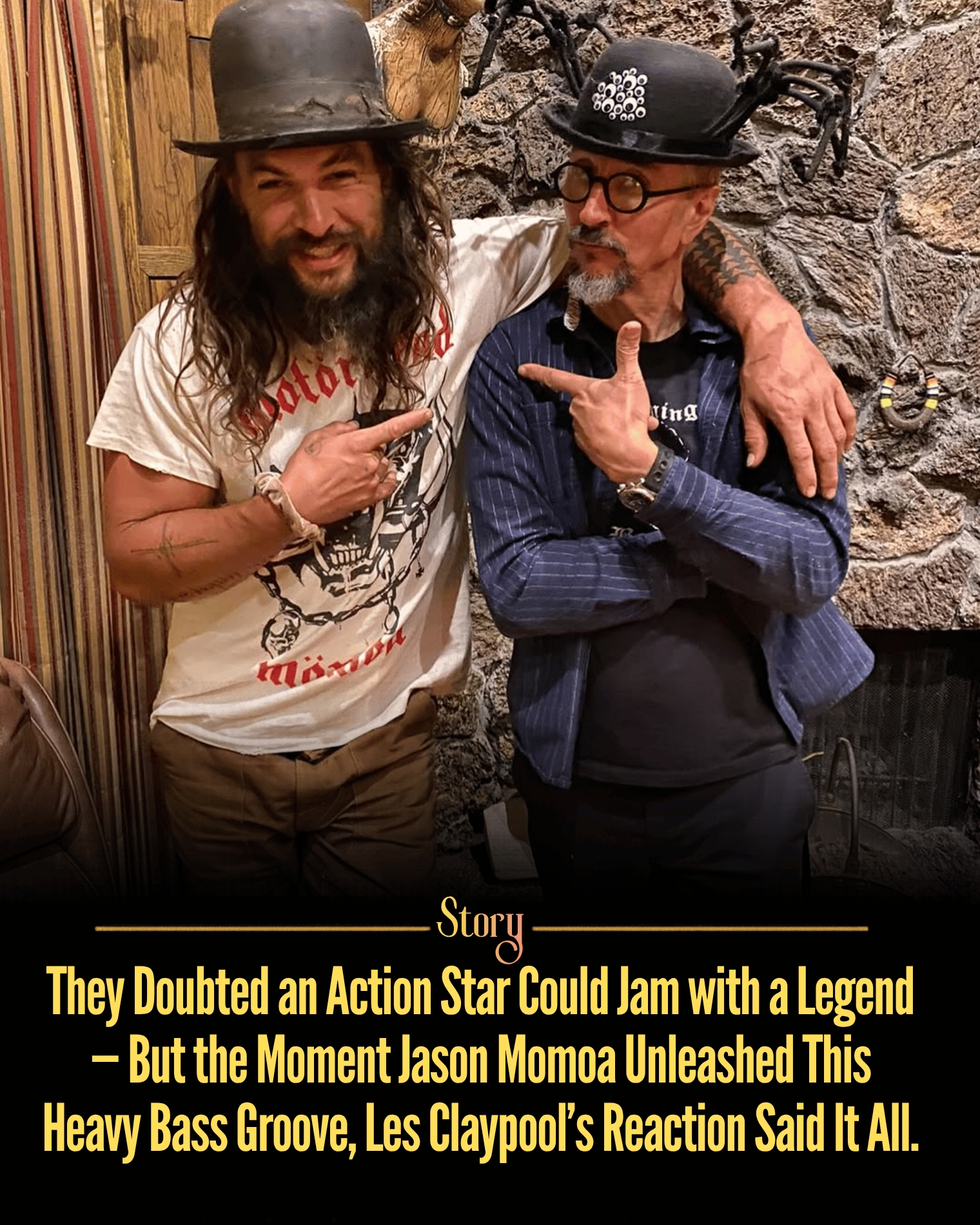 They Doubted an Action Star Could Jam with a Legend — But the Moment Jason Momoa Unleashed This Heavy Bass Groove, Les Claypool’s Reaction Said It All.