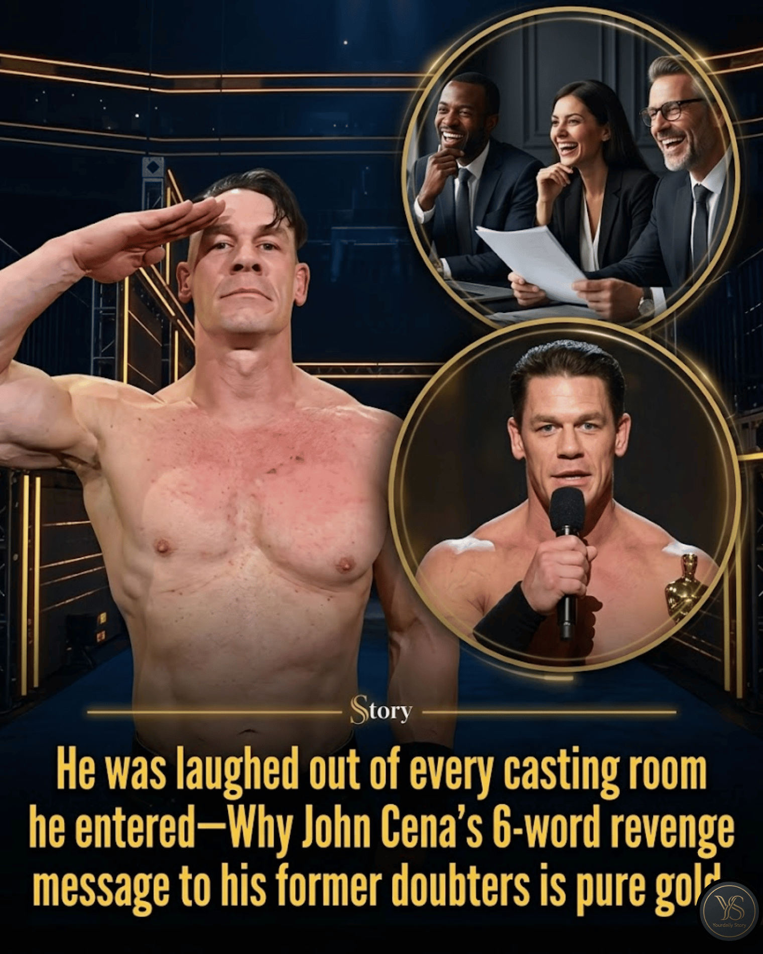 He was laughed out of every casting room he entered—Why John Cena’s 6-word revenge message to his former doubters is pure gold.