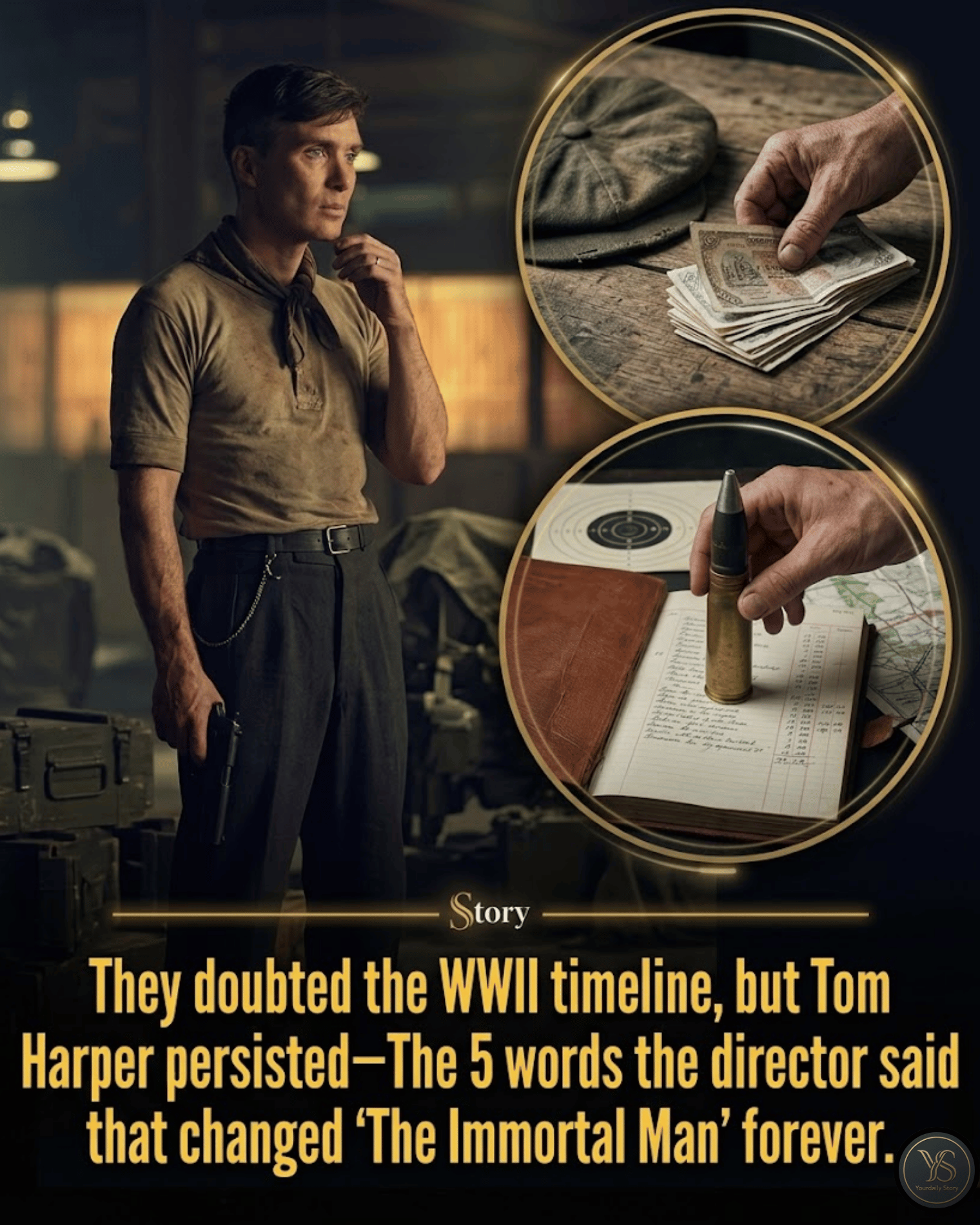 They doubted the WWII timeline, but Tom Harper persisted—The 5 words the director said that changed ‘The Immortal Man’ forever.