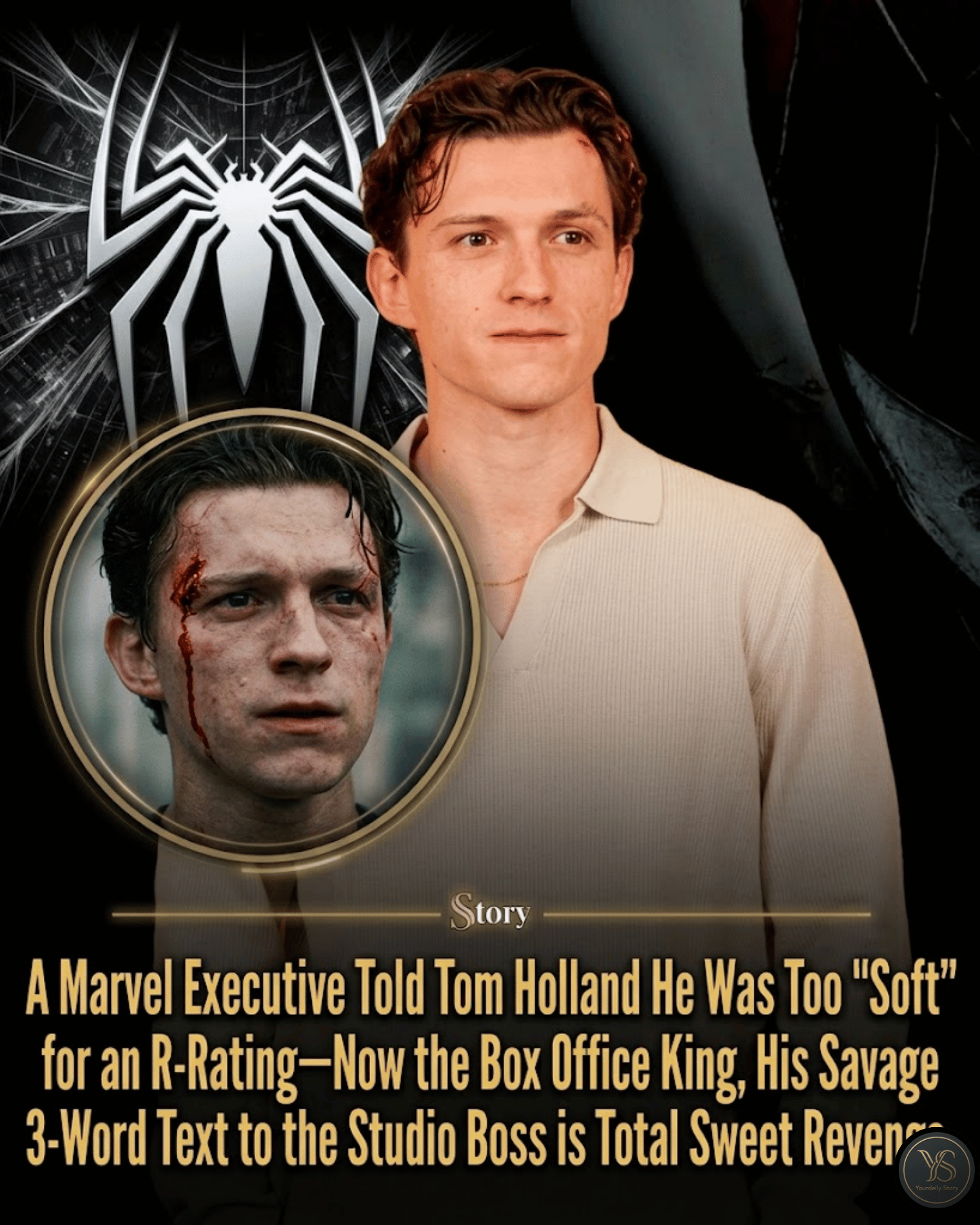 A Marvel Executive Told Tom Holland He Was Too “Soft” for an R-Rating—Now the Box Office King, His Savage 3-Word Text to the Studio Boss is Total Sweet Revenge.