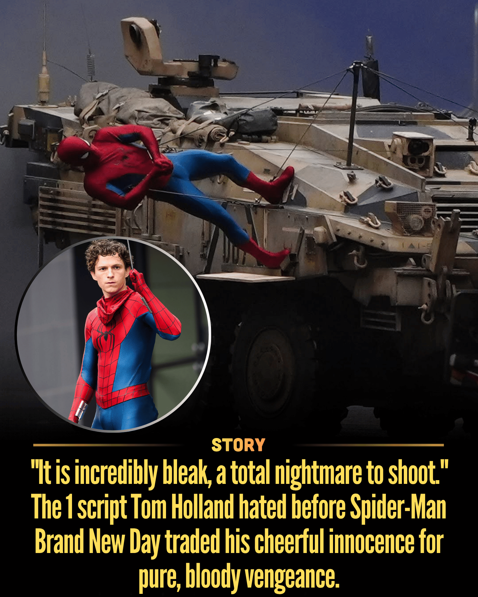 “It is incredibly bleak, a total nightmare to shoot.” The 1 script Tom Holland hated before Spider-Man Brand New Day traded his cheerful innocence for pure, bloody vengeance.