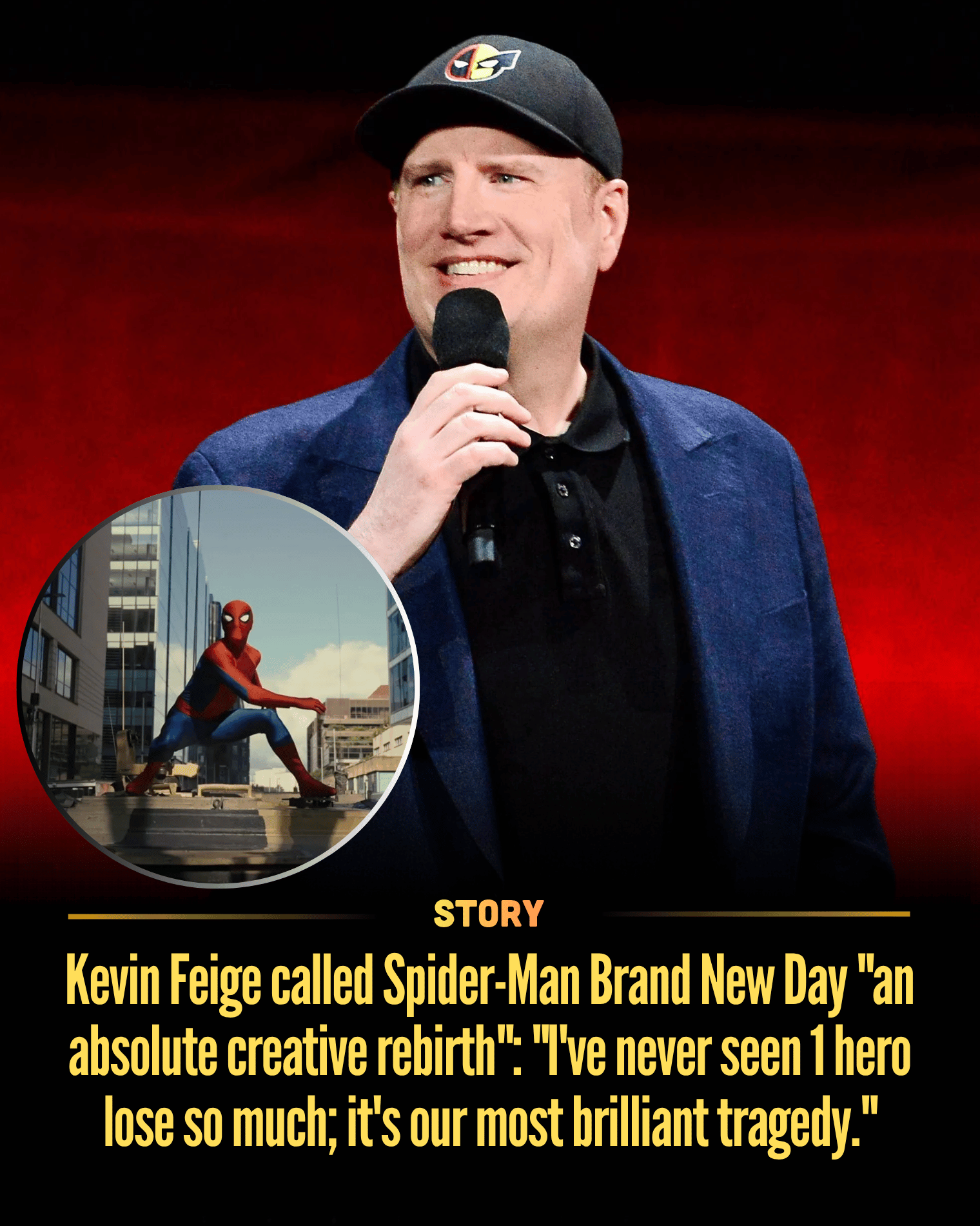 Kevin Feige called Spider-Man Brand New Day “an absolute creative rebirth”: “I’ve never seen 1 hero lose so much; it’s our most brilliant tragedy.”