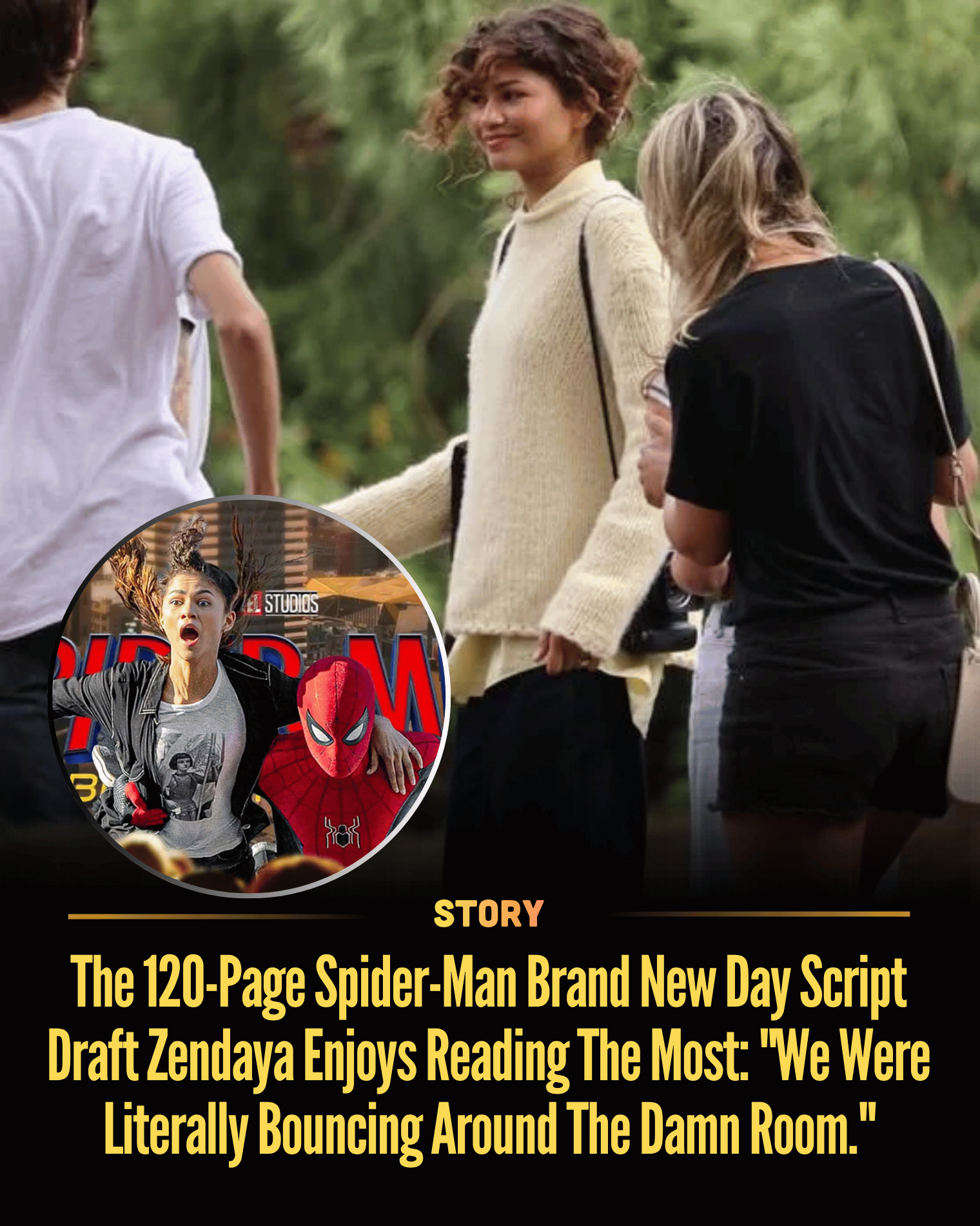 The 120-Page Spider-Man Brand New Day Script Draft Zendaya Enjoys Reading The Most: “We Were Literally Bouncing Around The Damn Room.”