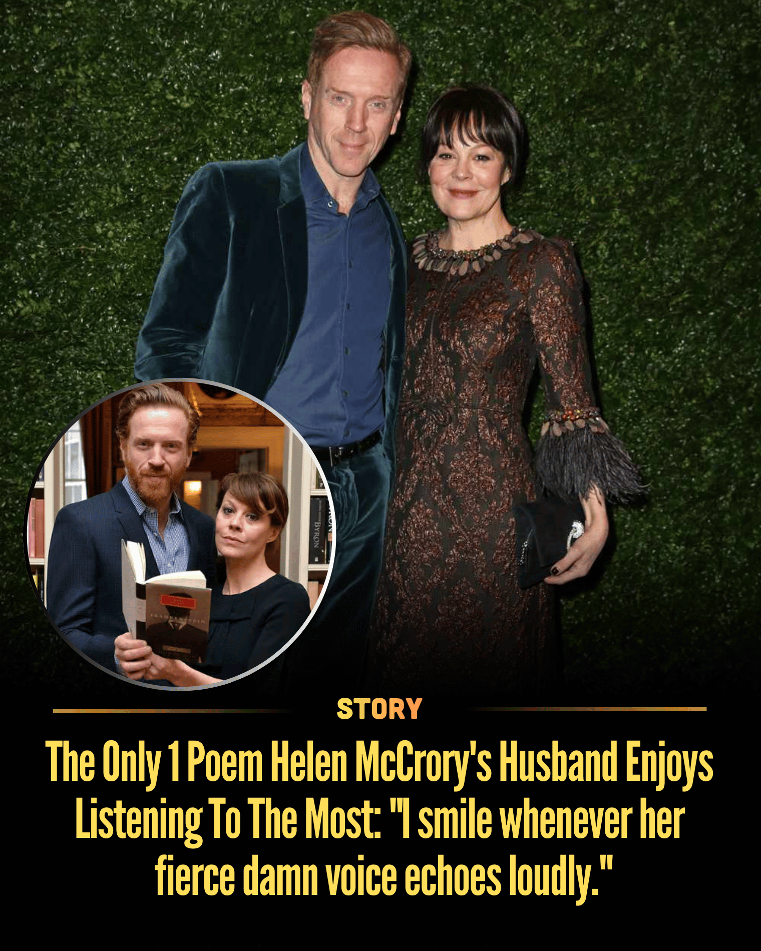 The Only 1 Poem Helen McCrory’s Husband Enjoys Listening To The Most: “I smile whenever her fierce damn voice echoes loudly.”