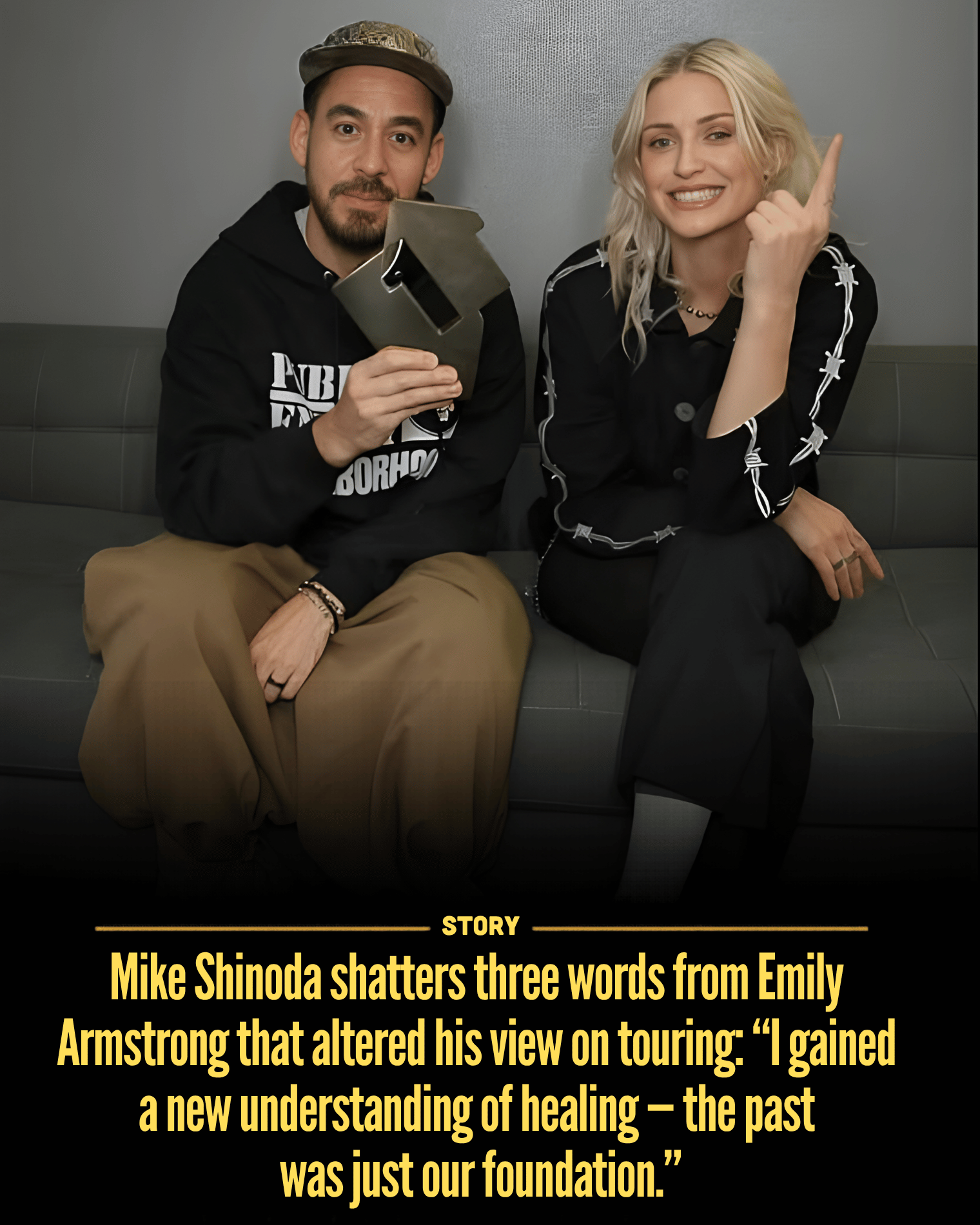 Mike Shinoda shatters three words from Emily Armstrong that altered his view on touring: “I gained a new understanding of healing — the past was just our foundation.”