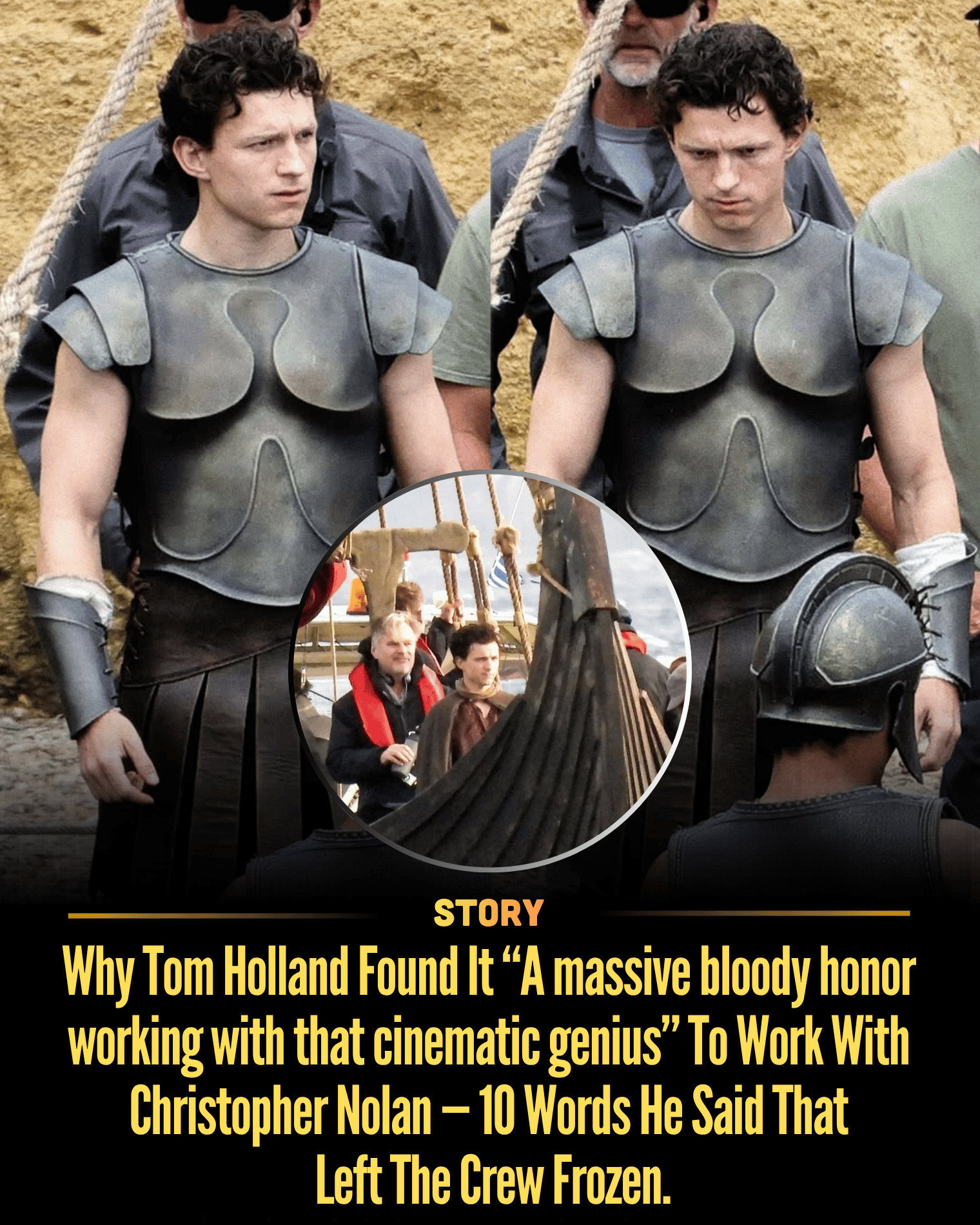 Why Tom Holland Found It “A massive bloody honor working with that cinematic genius” To Work With Christopher Nolan — 10 Words He Said That Left The Crew Frozen.