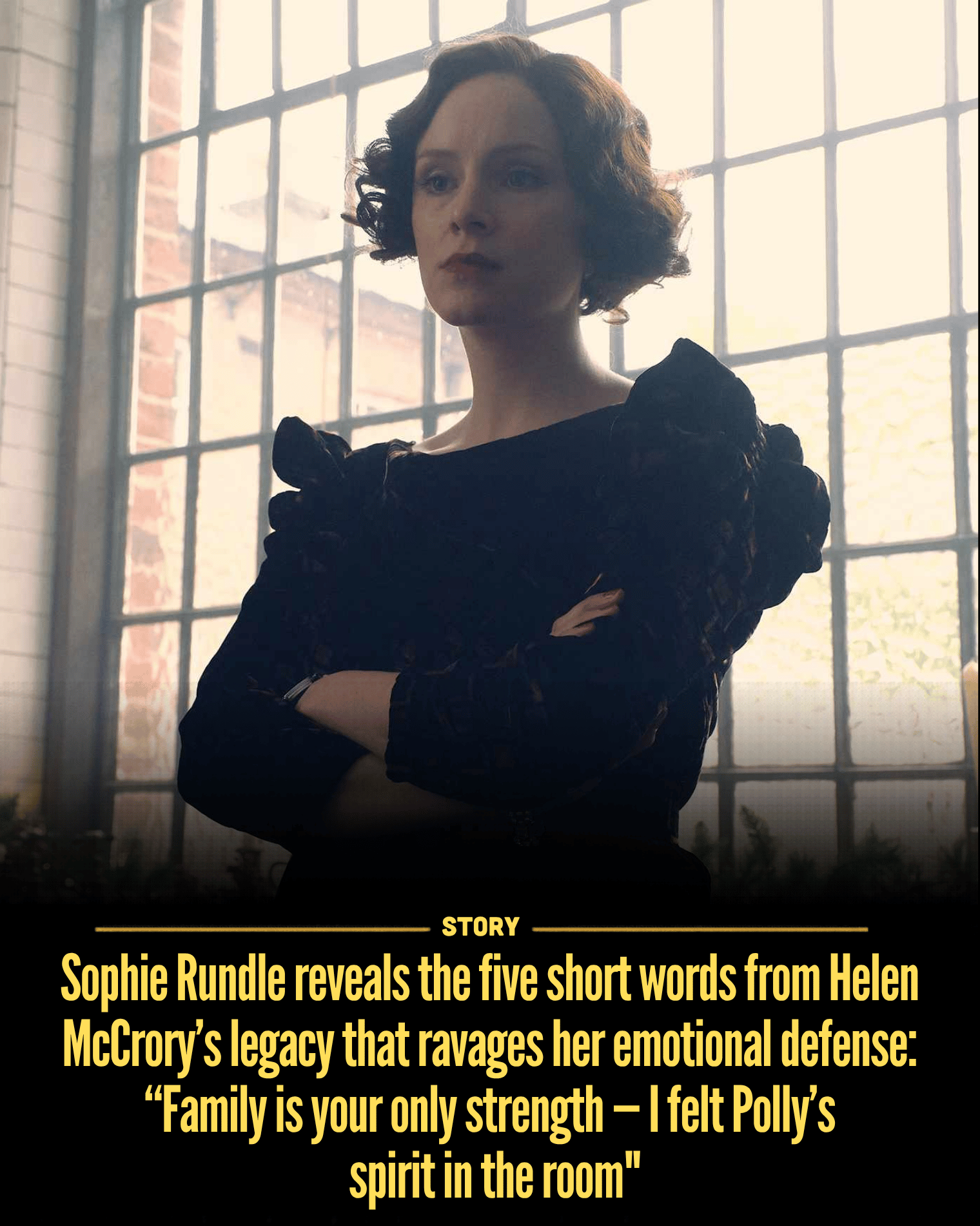 Sophie Rundle reveals the five short words from Helen McCrory’s legacy that ravages her emotional defense: “Family is your only strength — I felt Polly’s spirit in the room”