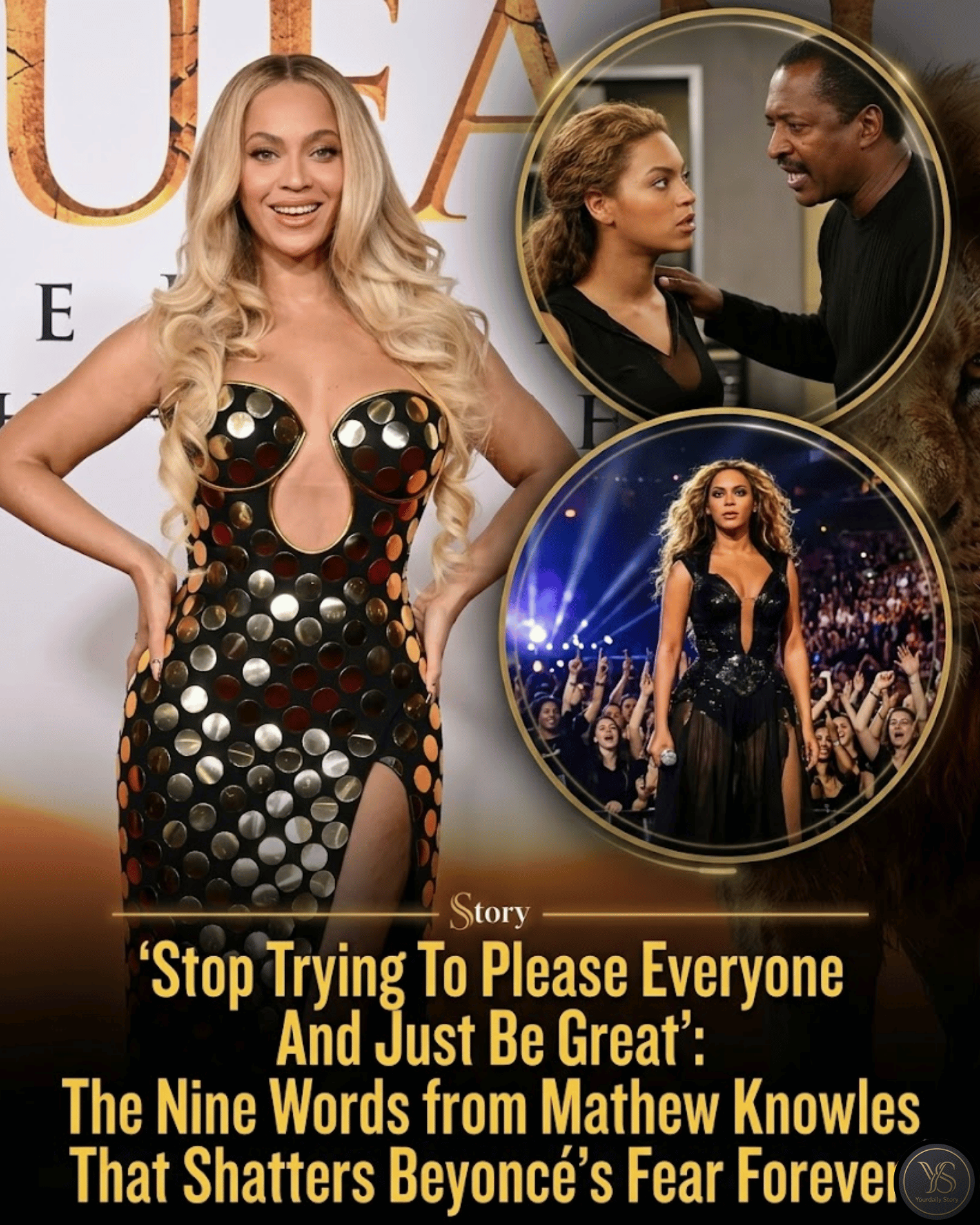 “Stop Trying To Please Everyone And Just Be Great”: The Nine Words from Mathew Knowles That Shatters Beyoncé’s Fear Forever.
