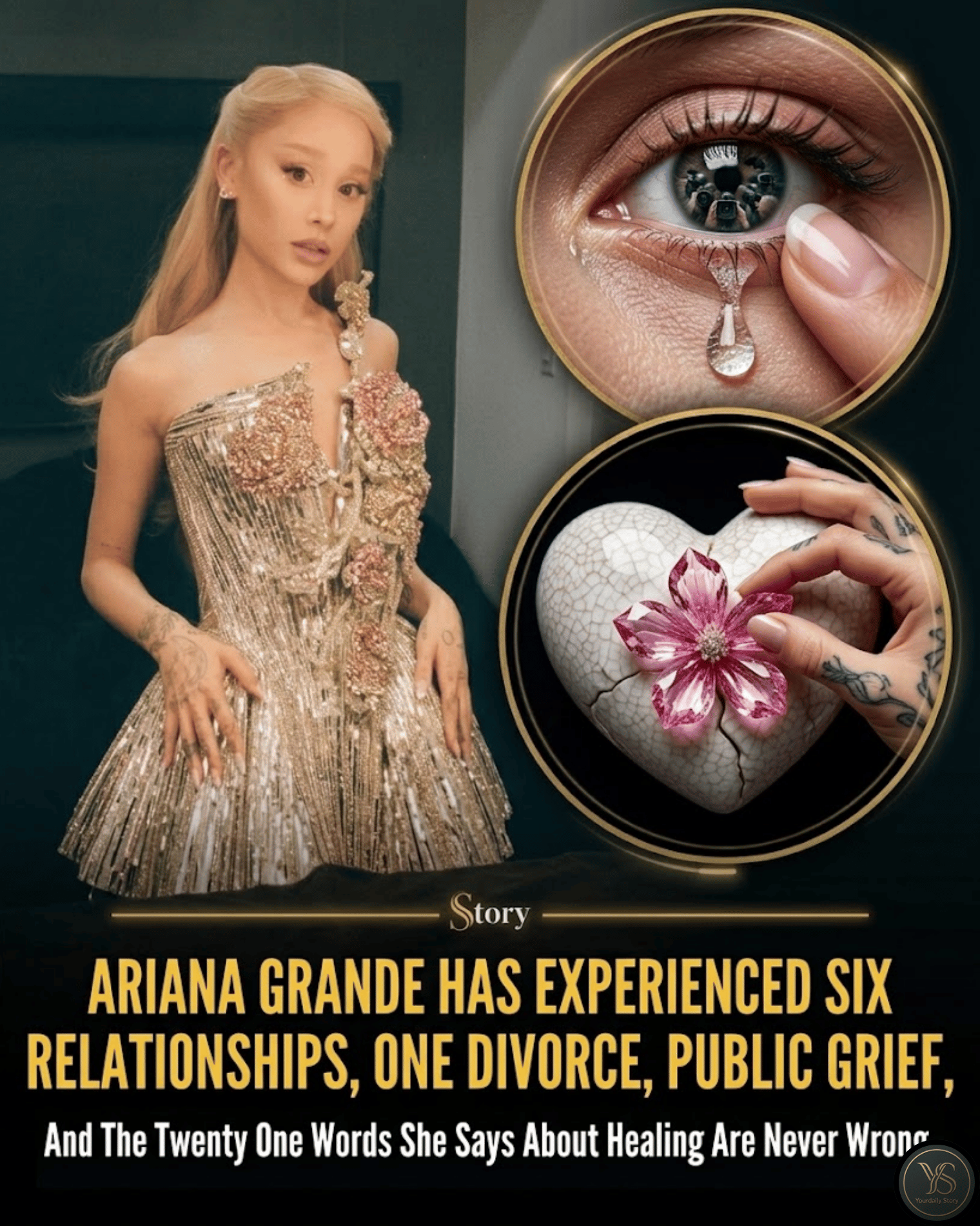 Ariana Grande Has Experienced Six Relationships, One Divorce, Public Grief, And The Twenty One Words She Says About Healing Are Never Wrong.
