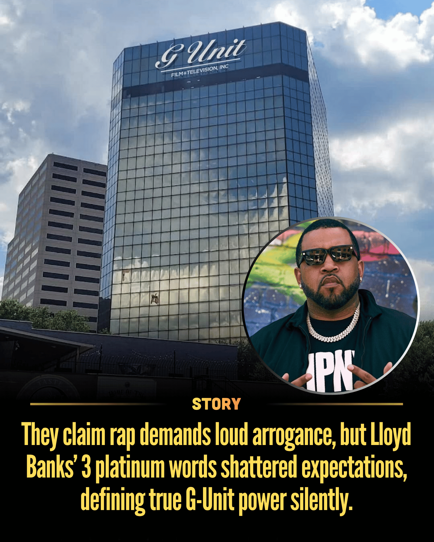 They claim rap demands loud arrogance, but Lloyd Banks’ 3 platinum words shattered expectations, defining true G-Unit power silently.