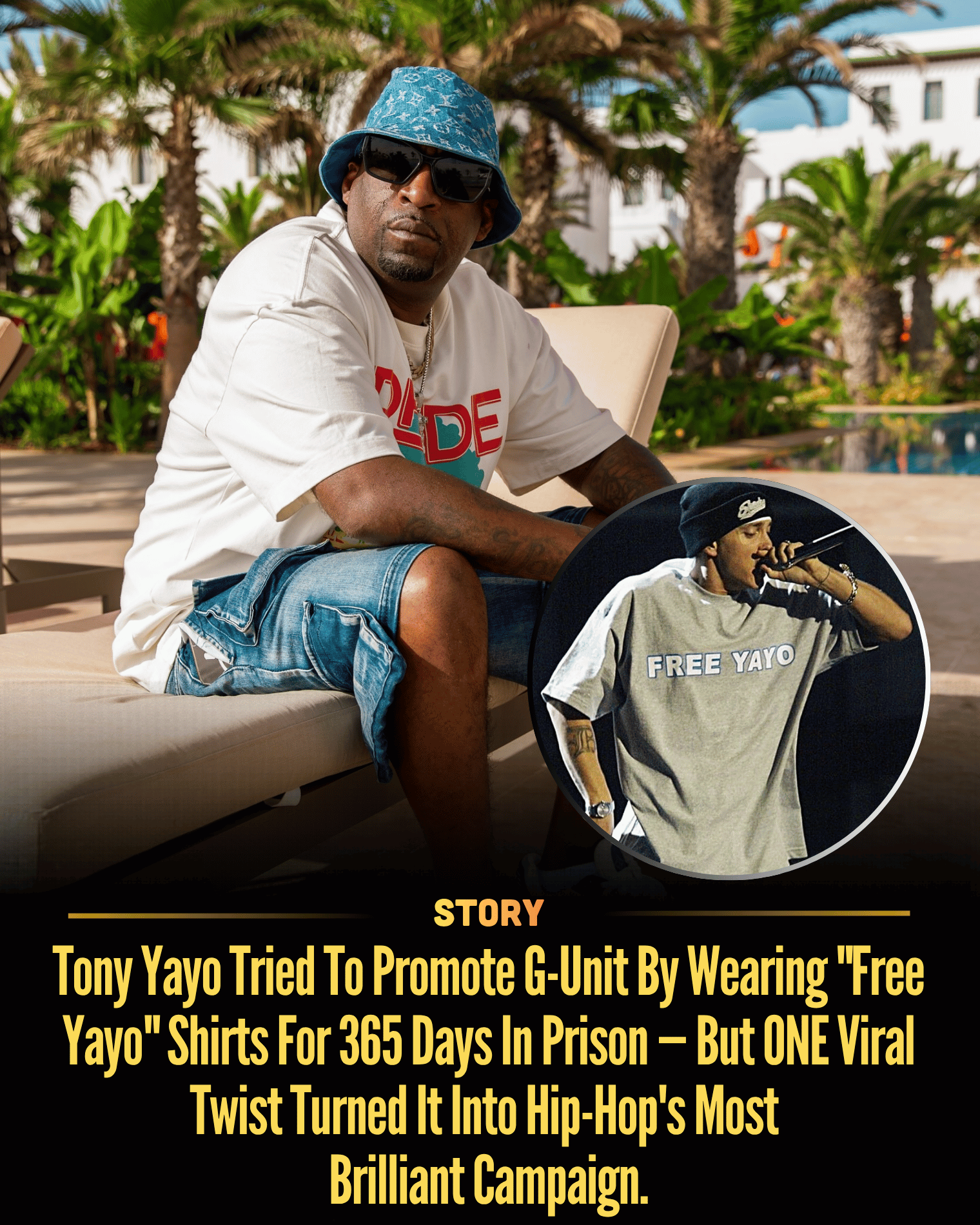 Tony Yayo Tried To Promote G-Unit By Wearing “Free Yayo” Shirts For 365 Days In Prison — But ONE Viral Twist Turned It Into Hip-Hop’s Most Brilliant Campaign.