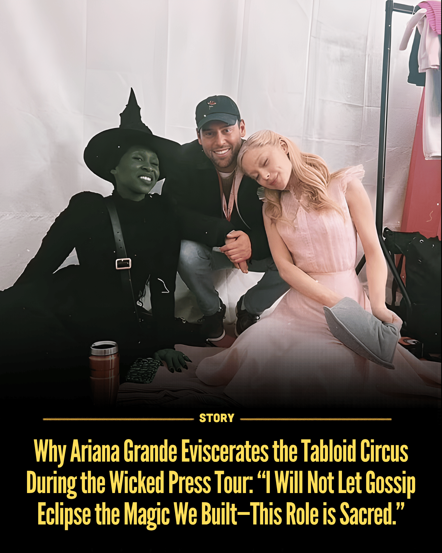 Why Ariana Grande Eviscerates the Tabloid Circus During the Wicked Press Tour: “I Will Not Let Gossip Eclipse the Magic We Built—This Role is Sacred.”